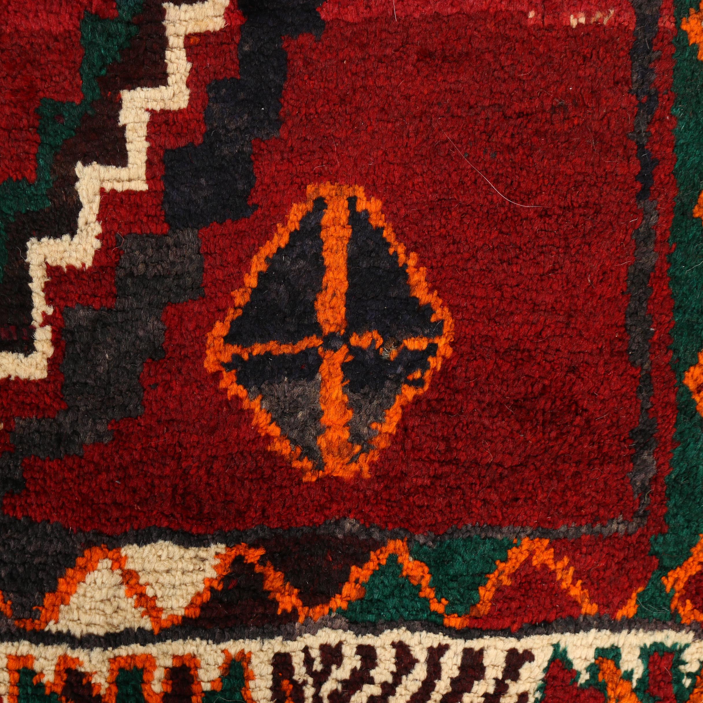 Hand-Knotted Persian Bowenat Wool Rug