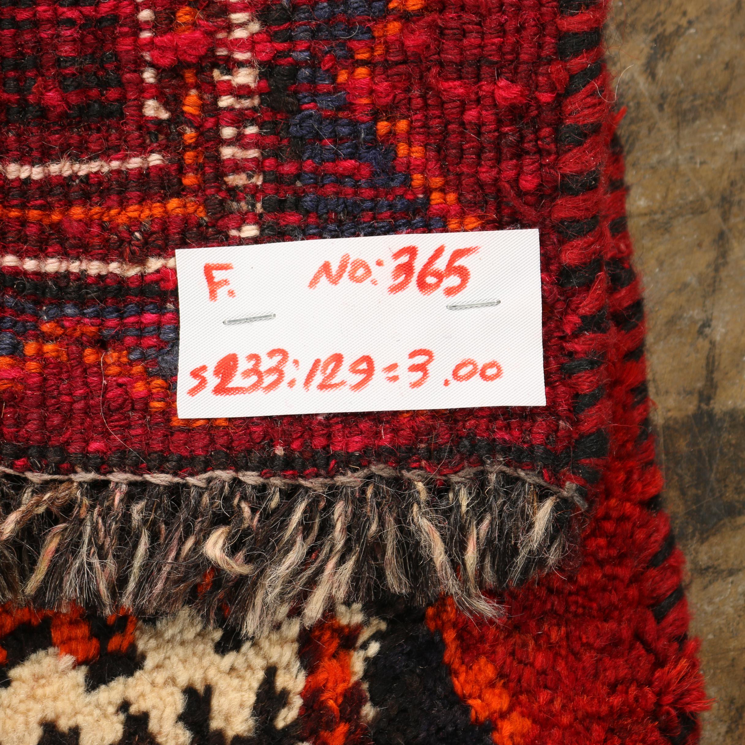 Hand-Knotted Persian Bowenat Wool Rug