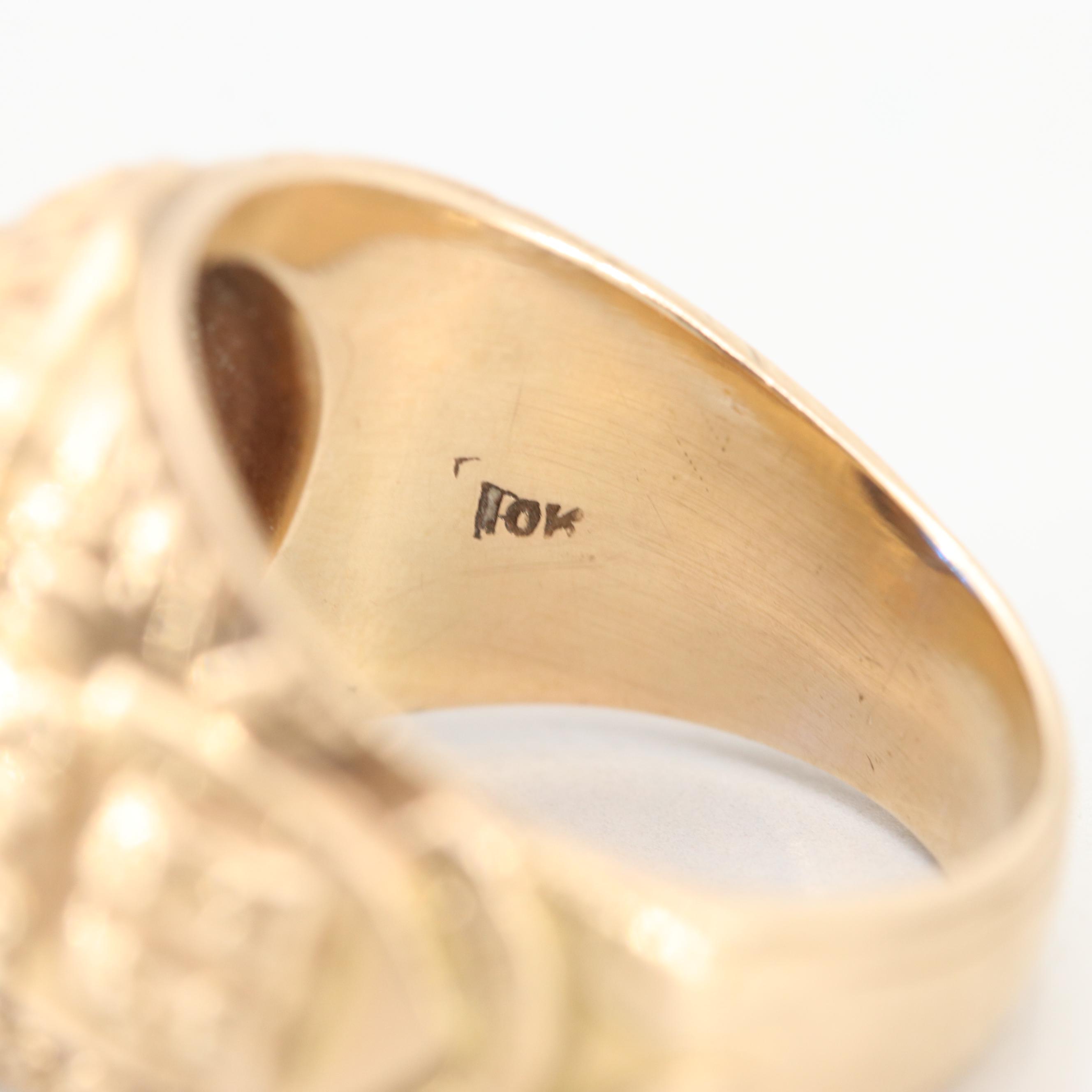 Yale Class of 1948 10K Yellow Gold Synthetic Sapphire Ring