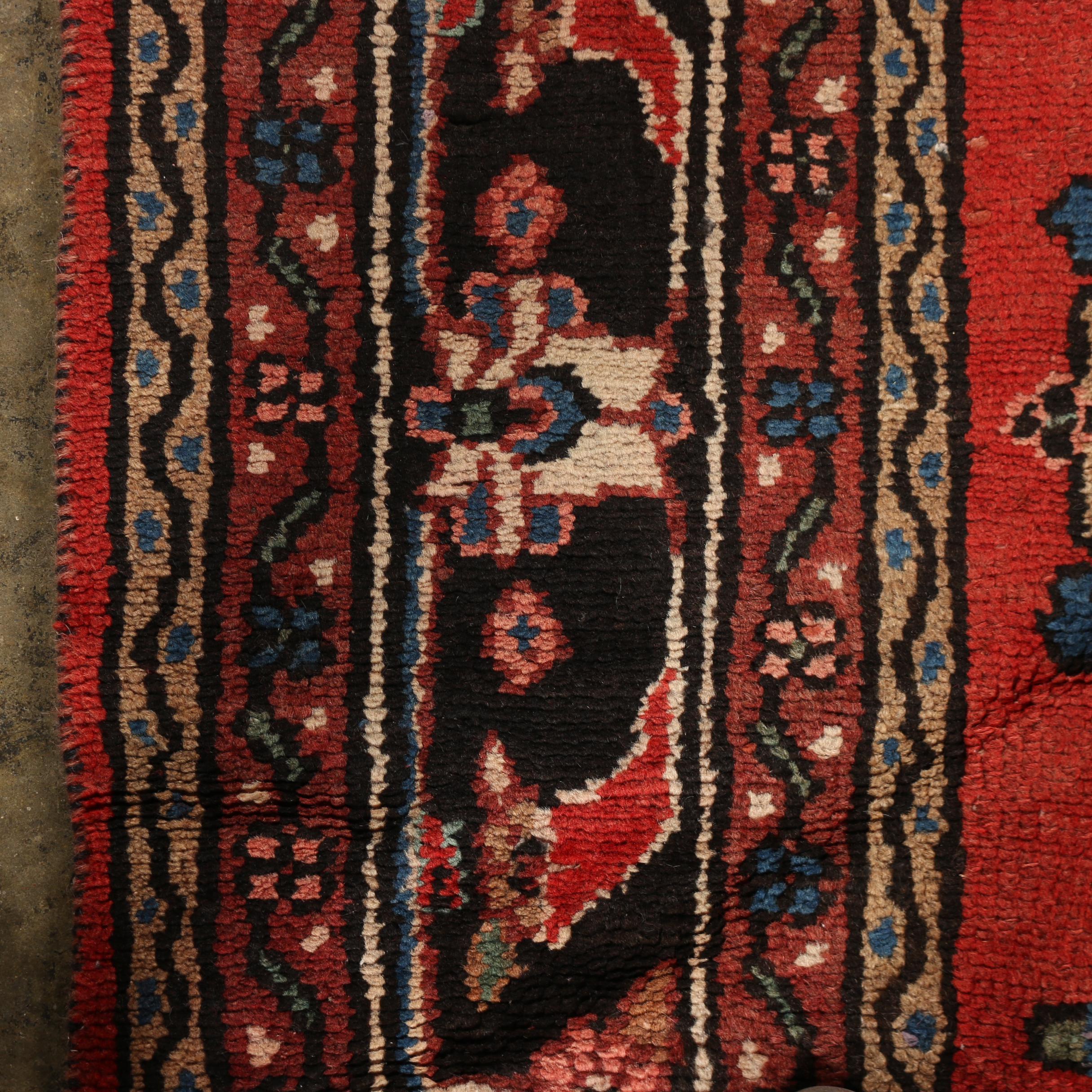Hand-Knotted Perisan Hamadan Wool Area Rug