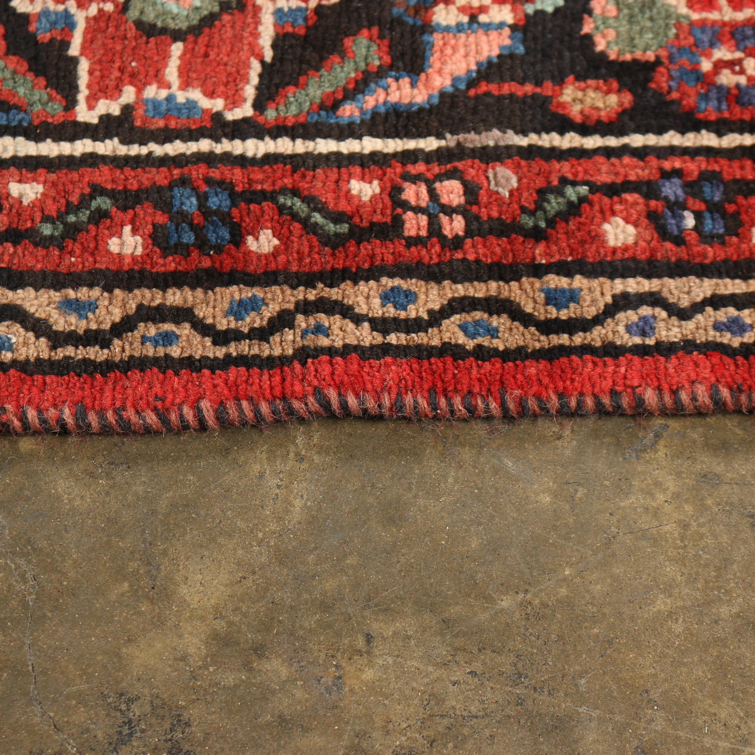 Hand-Knotted Perisan Hamadan Wool Area Rug