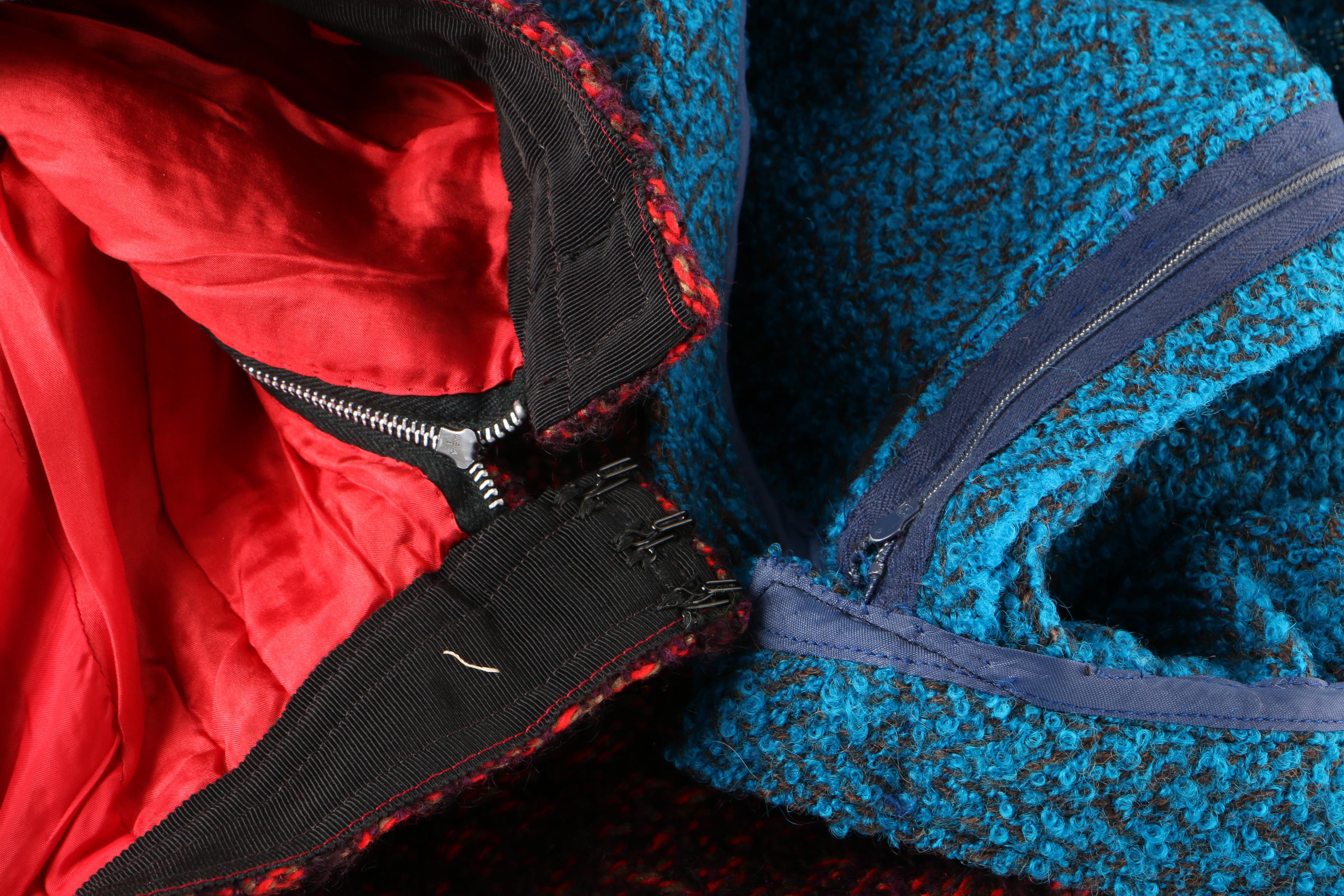 Women's Vintage Tweed A-Line Skirts Including Madison