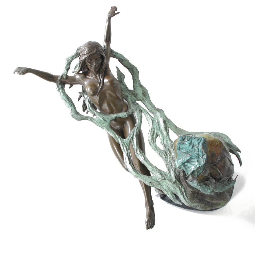 John Soderberg Cold Cast Bronze Sculpture "Sea Song"