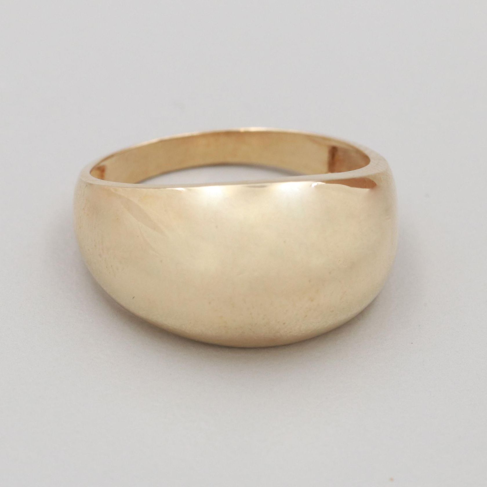 10K Yellow Gold Dome Ring