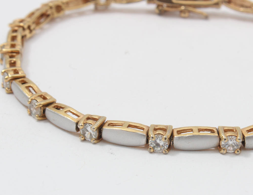 Gold-Tone Costume Jewelry Bracelet