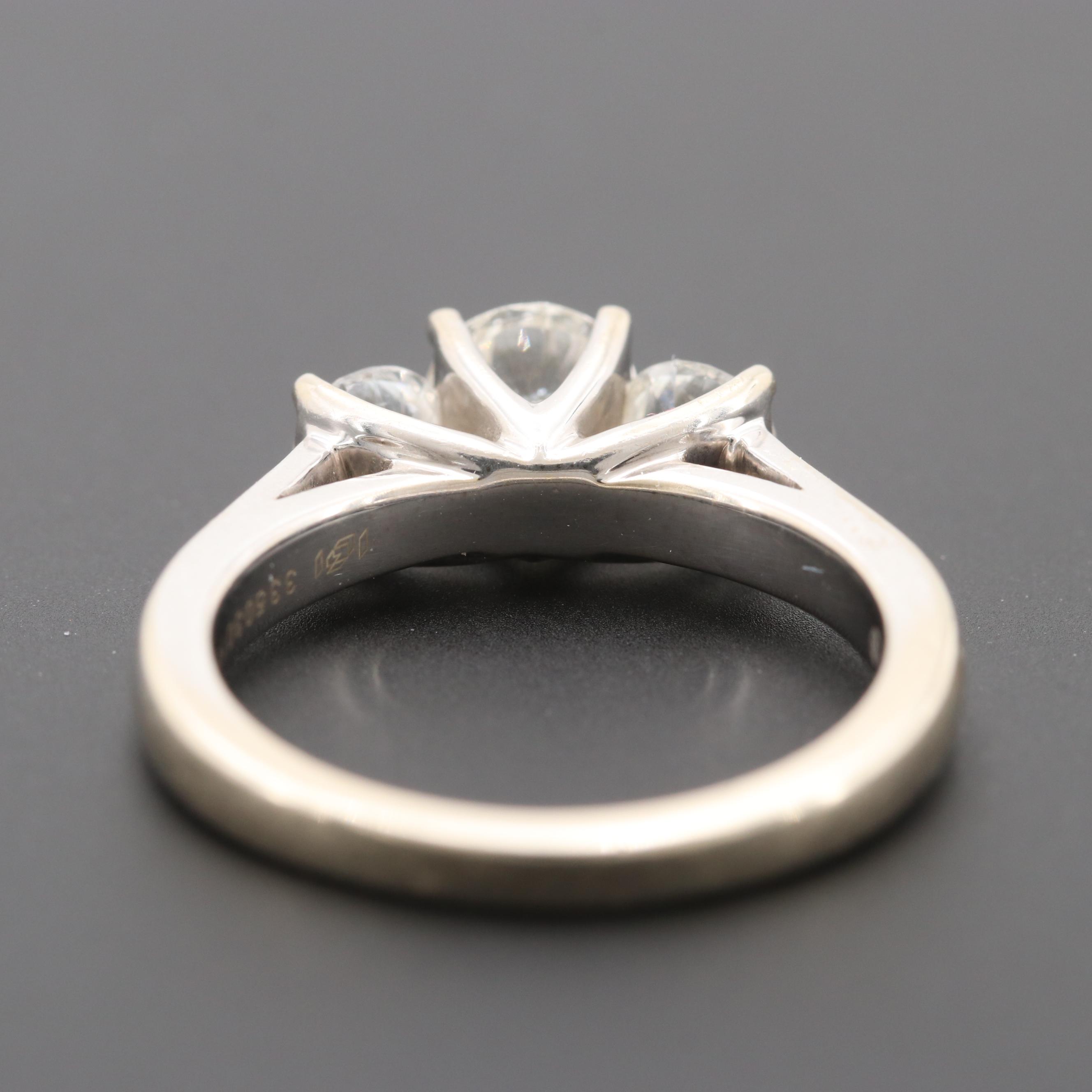 14K White Gold 1.13 CTW Diamond Ring