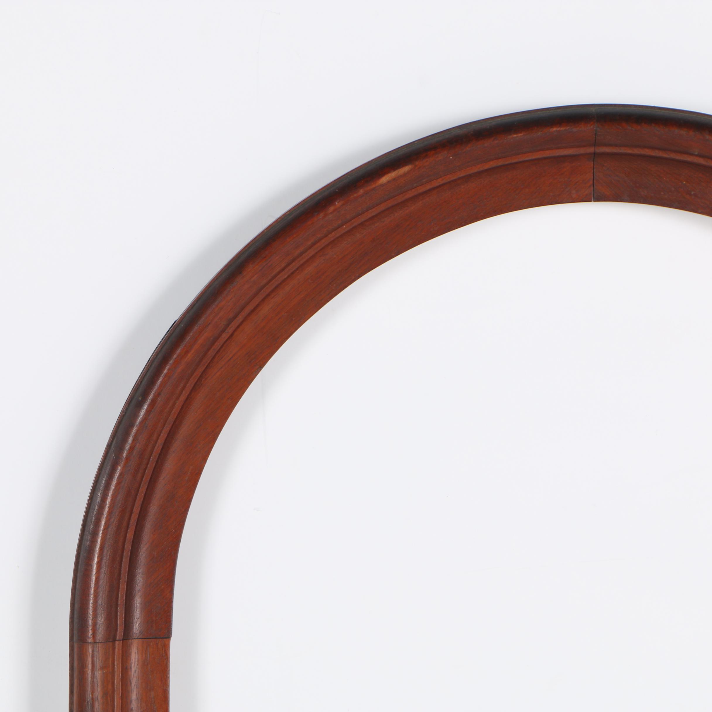 Mahogany Stained Arched Picture Frame, Early 20th Century