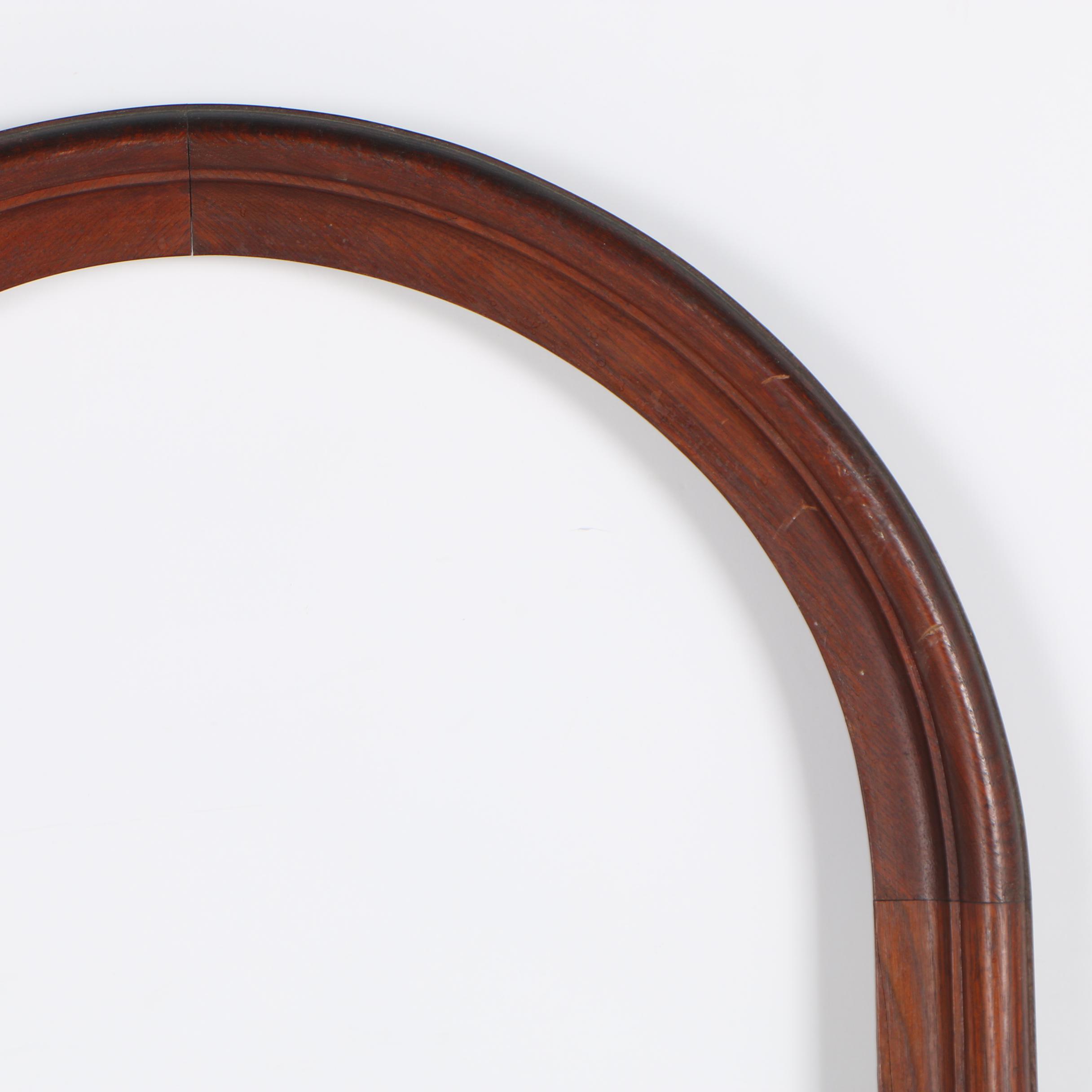 Mahogany Stained Arched Picture Frame, Early 20th Century