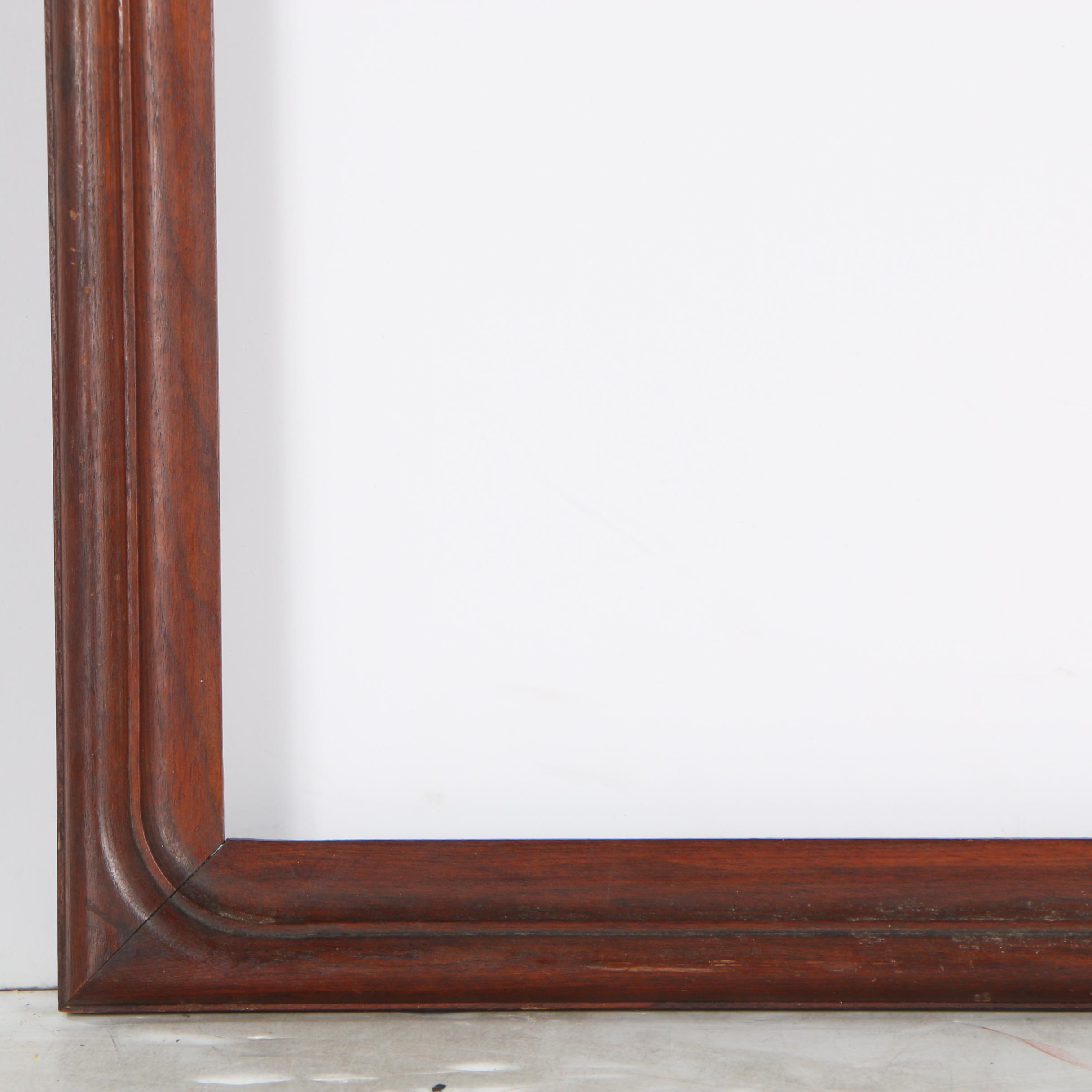 Mahogany Stained Arched Picture Frame, Early 20th Century