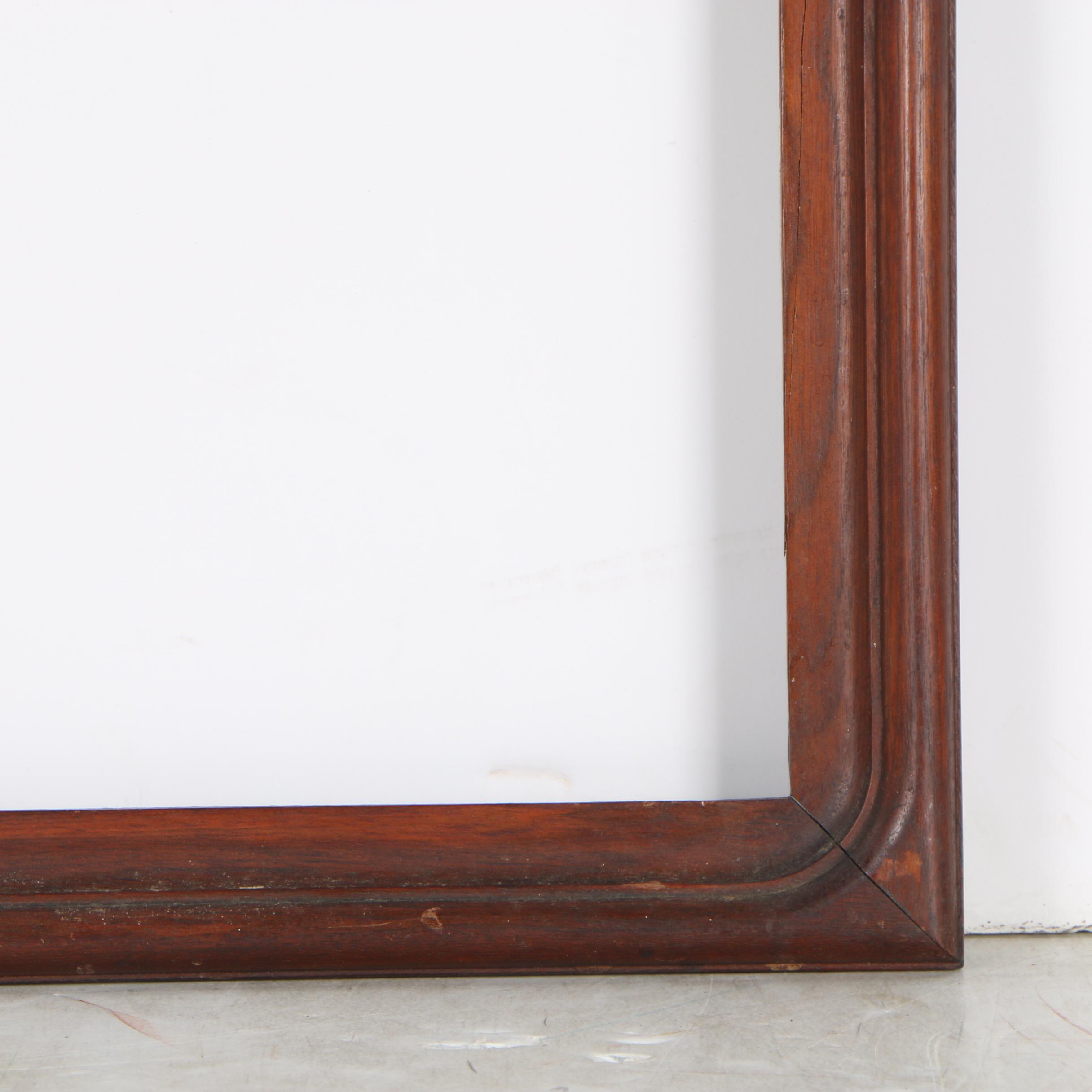 Mahogany Stained Arched Picture Frame, Early 20th Century