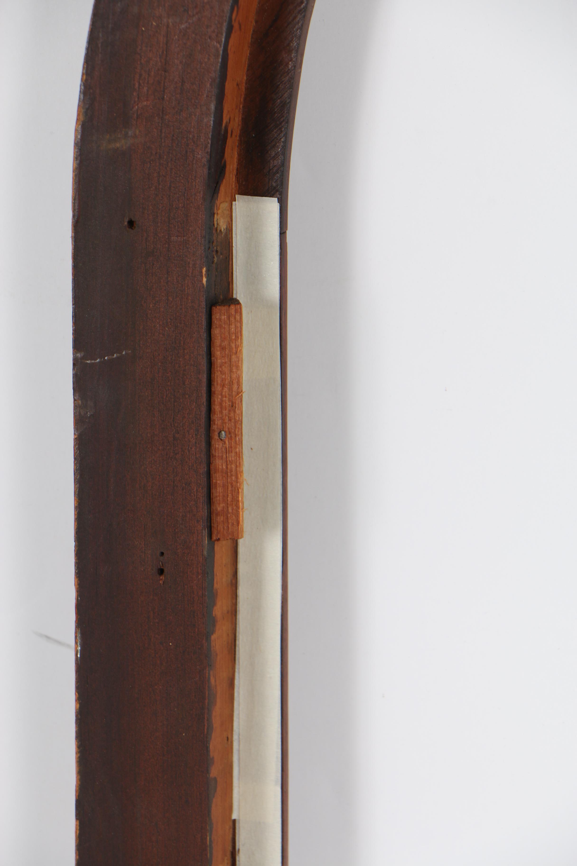 Mahogany Stained Arched Picture Frame, Early 20th Century