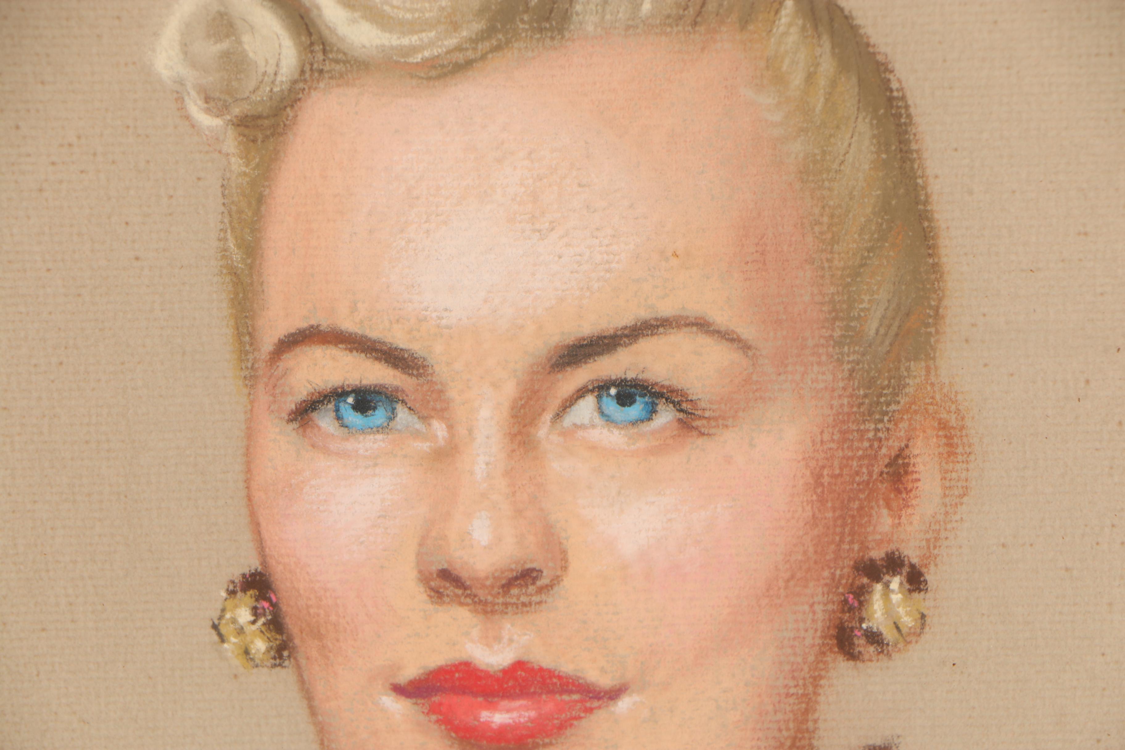 Peggy Zangerle Pastel Portrait Drawing