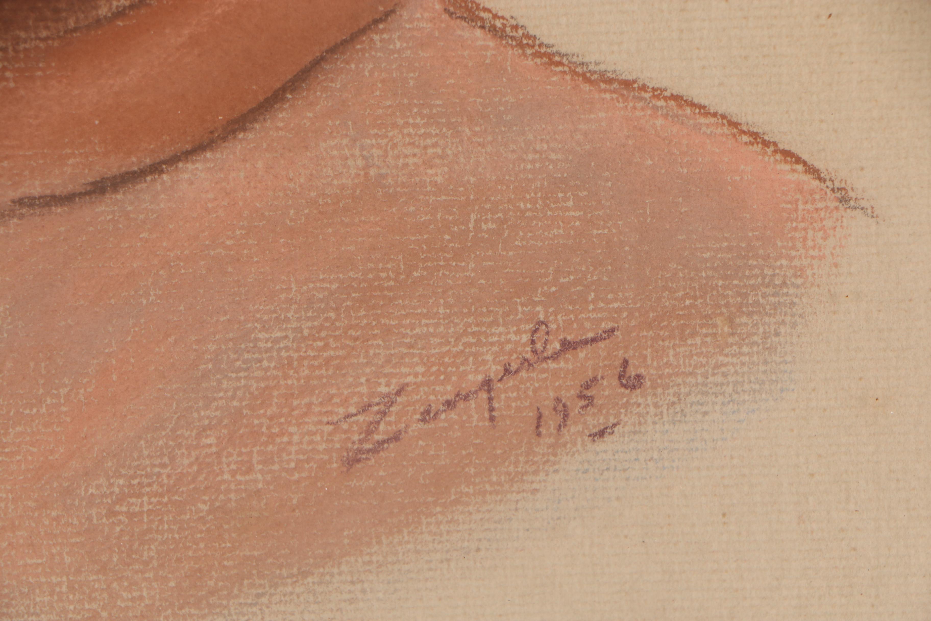 Peggy Zangerle Pastel Portrait Drawing