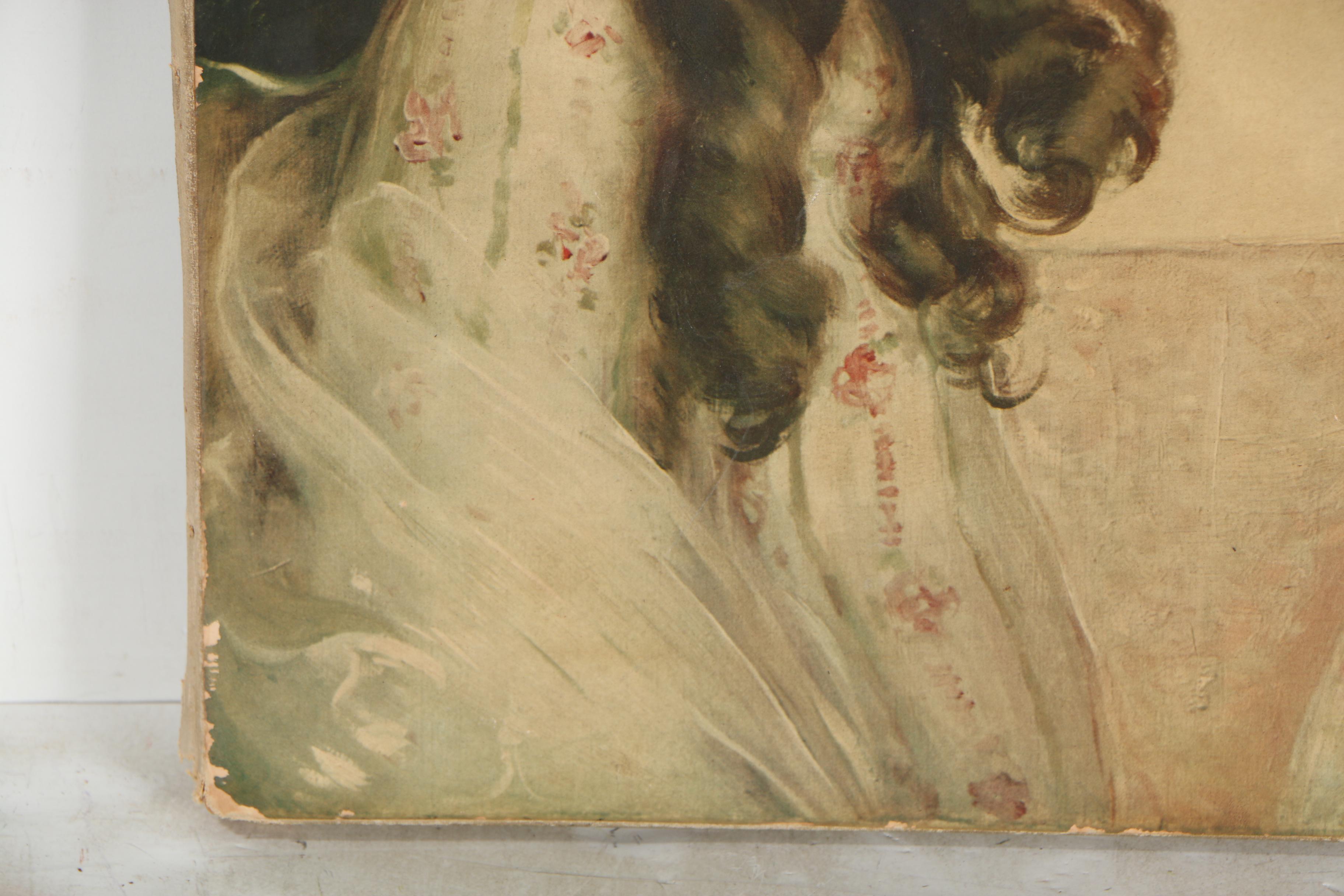 Chromolithograph after Carle J. Blenner Portrait of a Young Lady