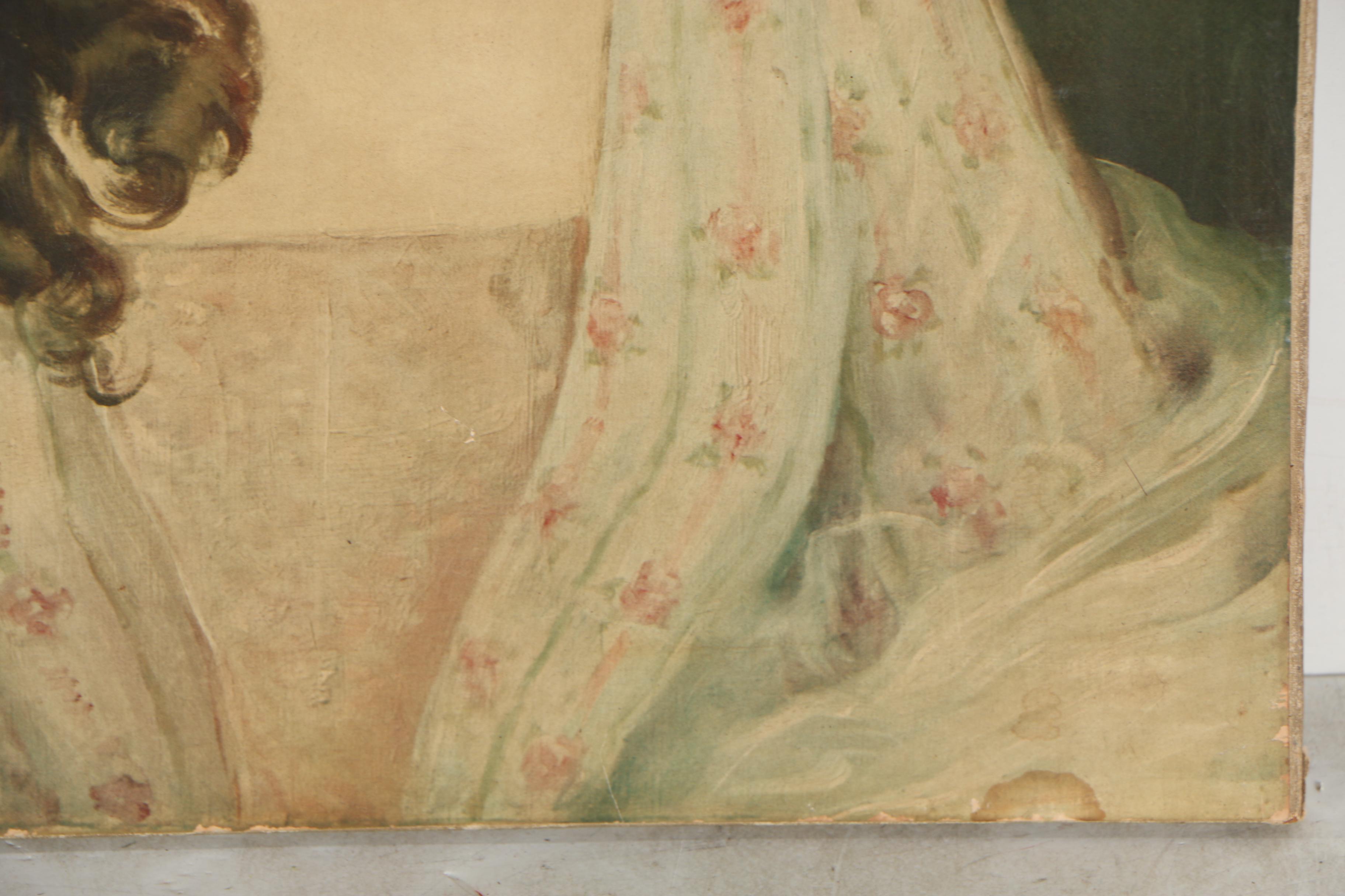 Chromolithograph after Carle J. Blenner Portrait of a Young Lady
