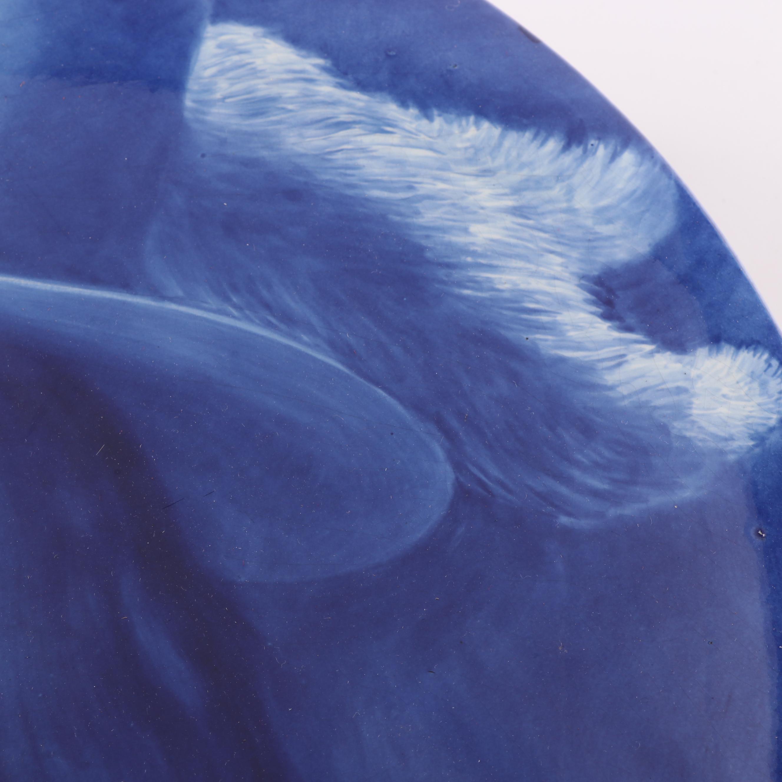 Joost Thooft Labouchere Large Delft Ceramic Tile Portrait after Rembrandt