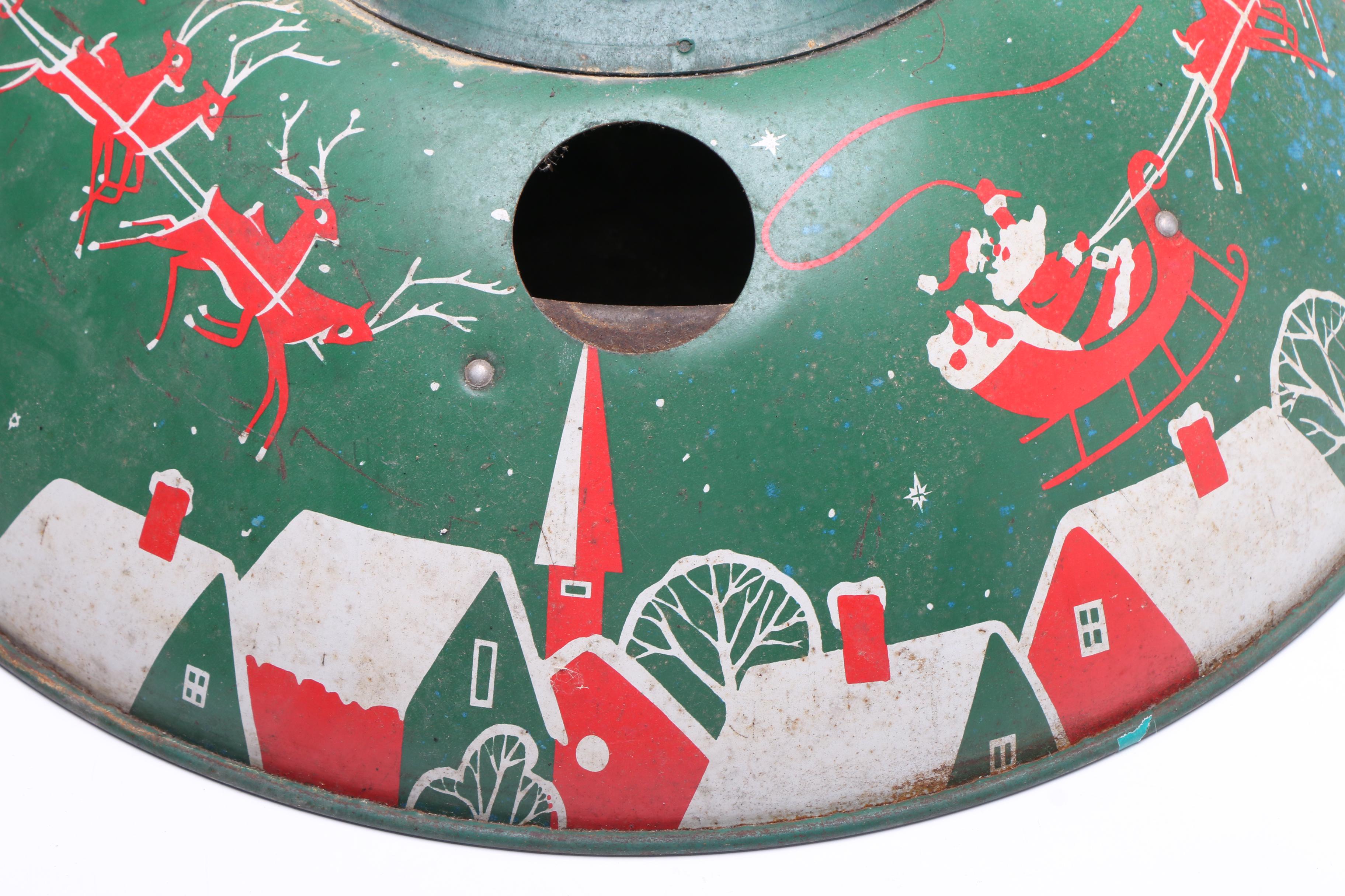 Dr. Seuss Alarm Clock with Christmas Tree Stand, Mid-Century