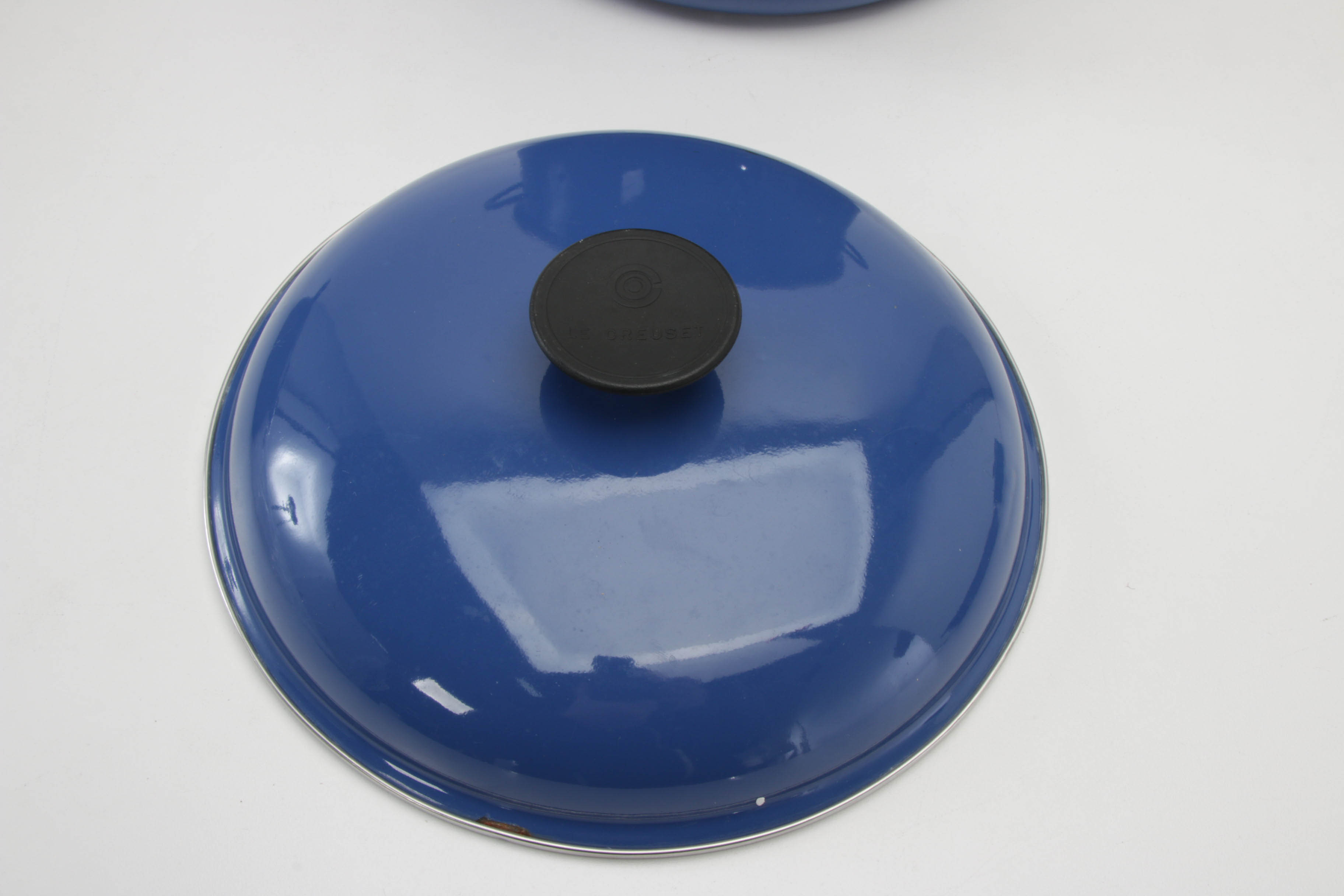 Le Creuset Blue Enameled Cast Iron Cookware