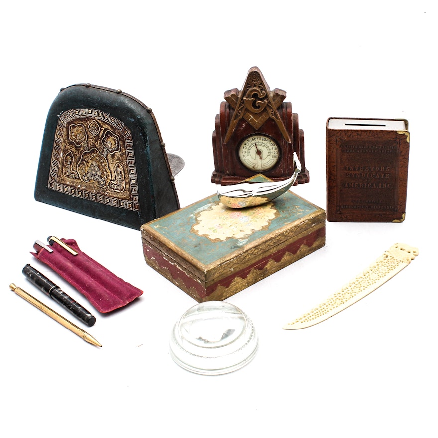 Desk Accessories with Cambridge and Esterbrook Pens