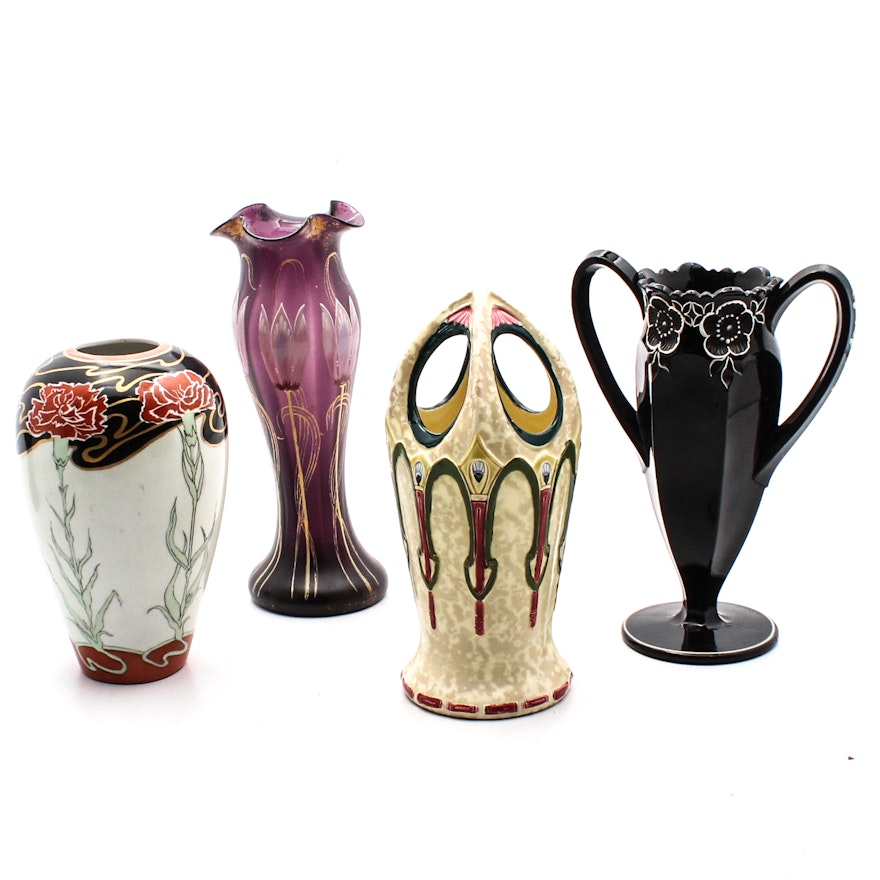 Art Nouveau Style Vases