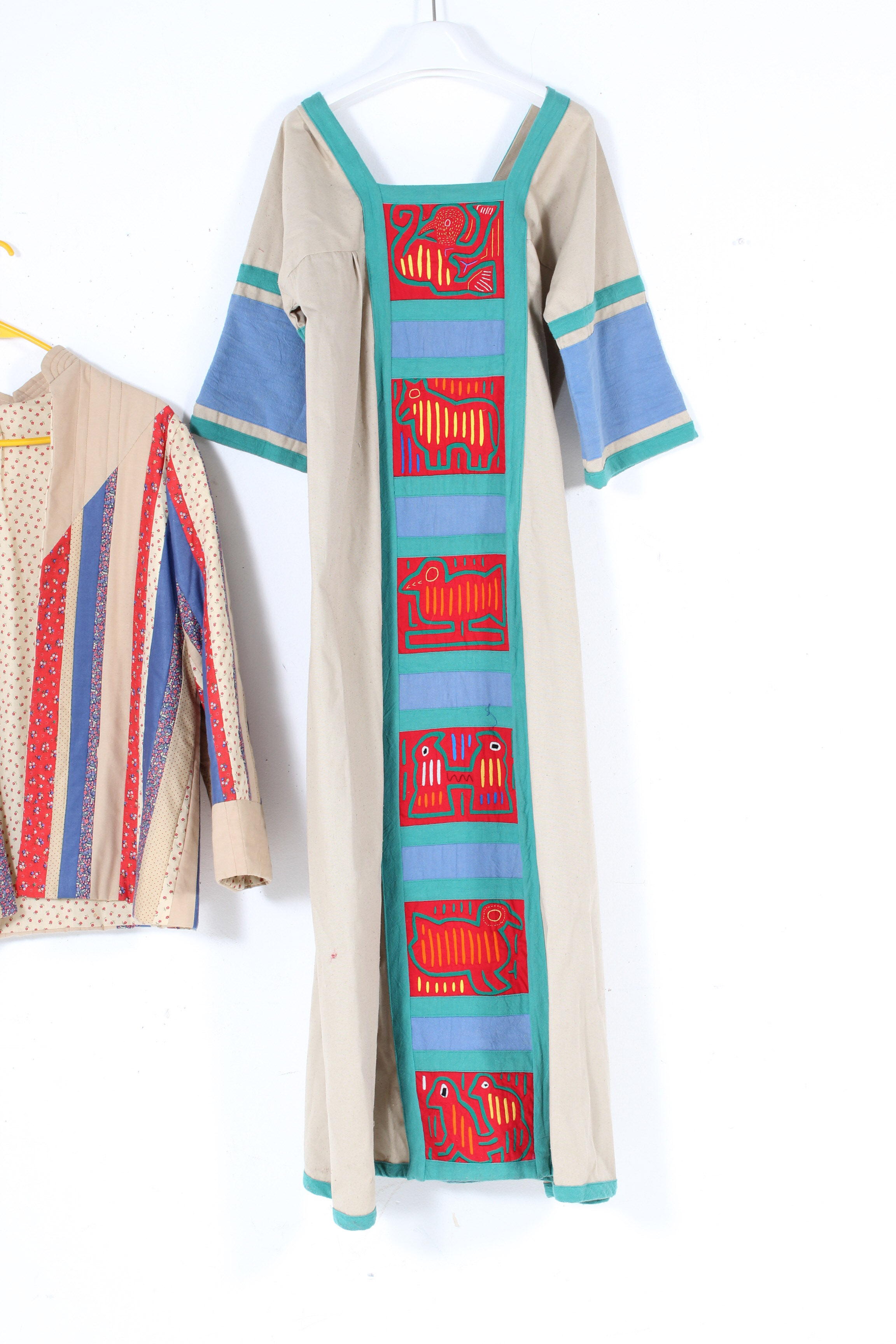Handcrafted Panamanian Mola Textile Dress and Jacket