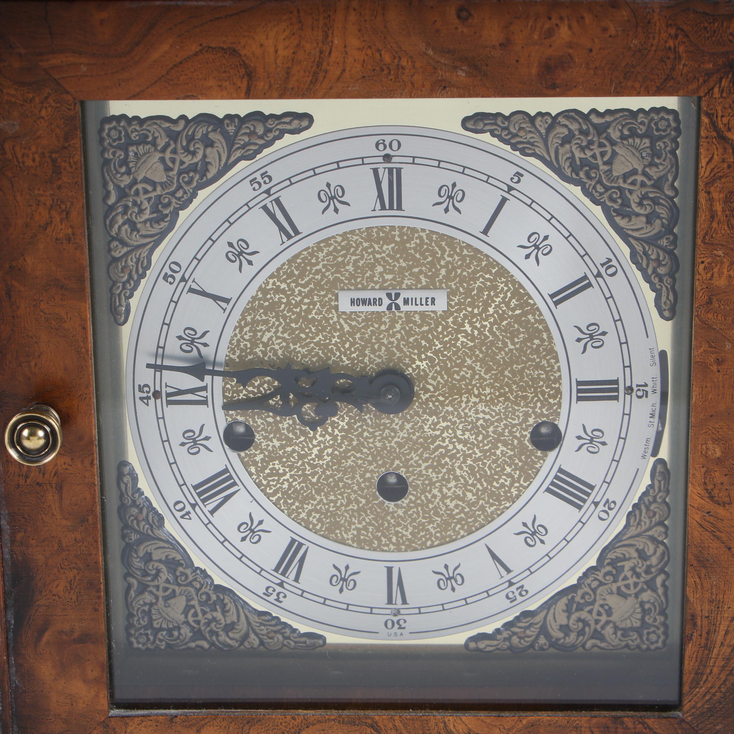 Howard Miller Thomas Tompion Cherry Finished Carriage Mantel Clock