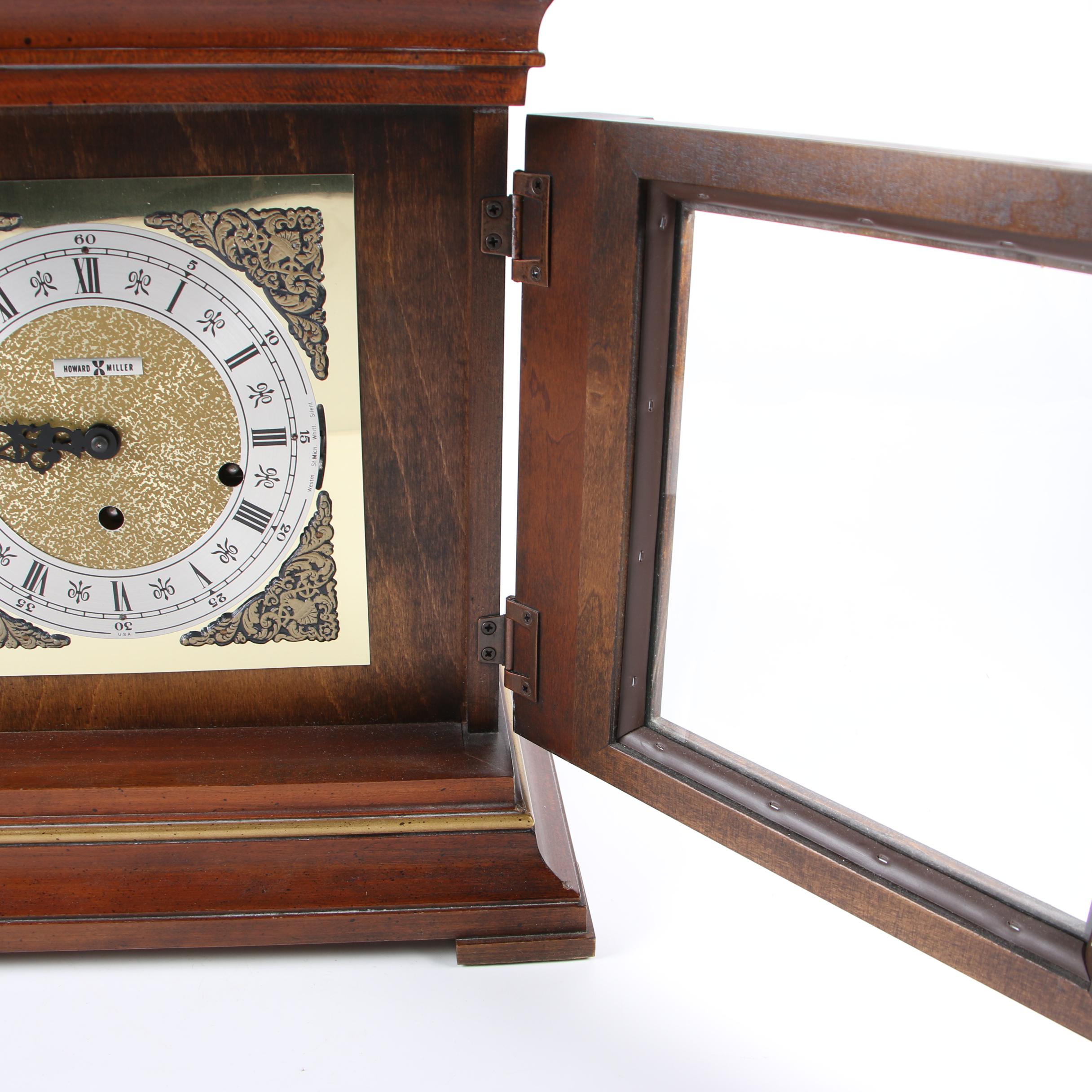 Howard Miller Thomas Tompion Cherry Finished Carriage Mantel Clock