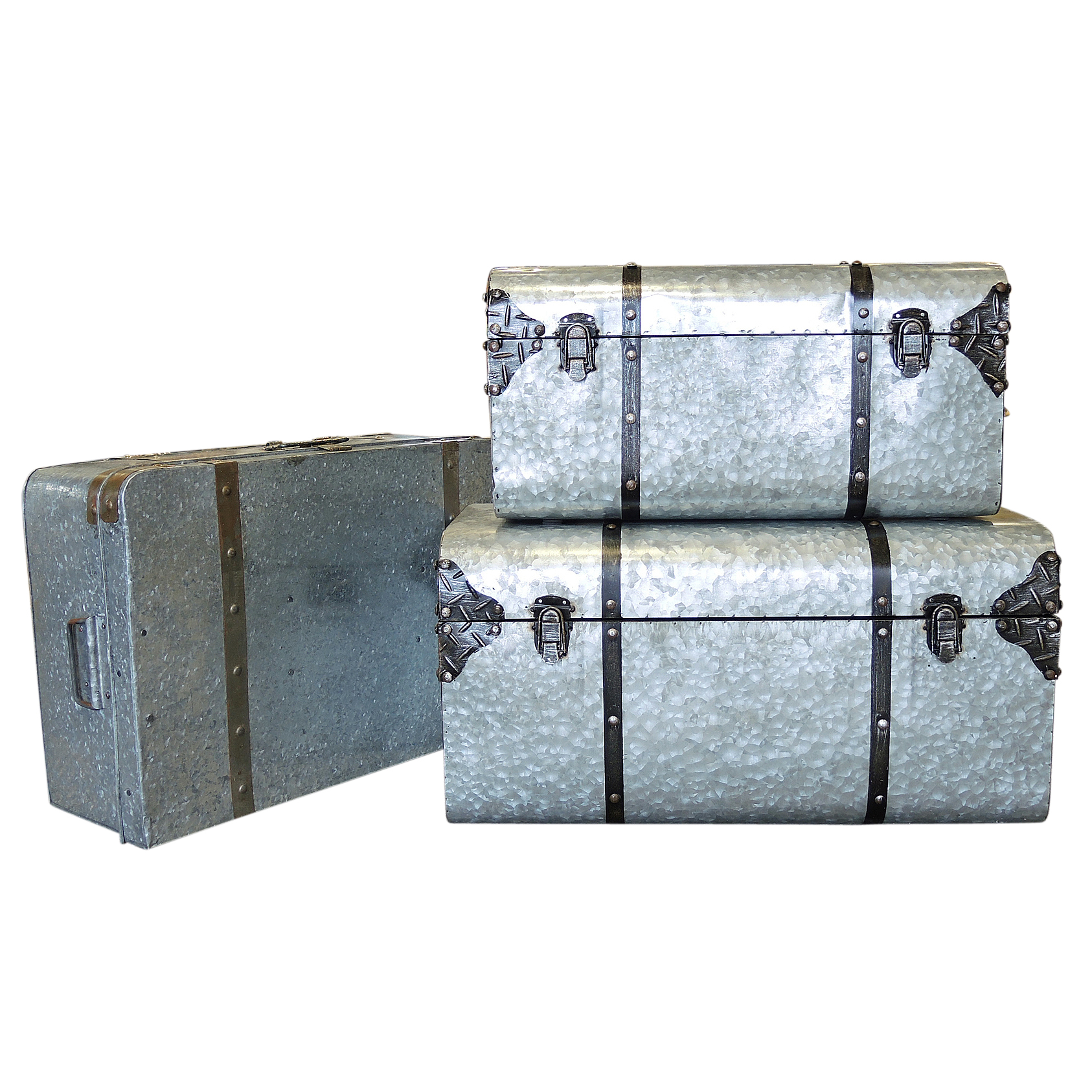 Decorative Galvanized Steel Suitcase and Trunks