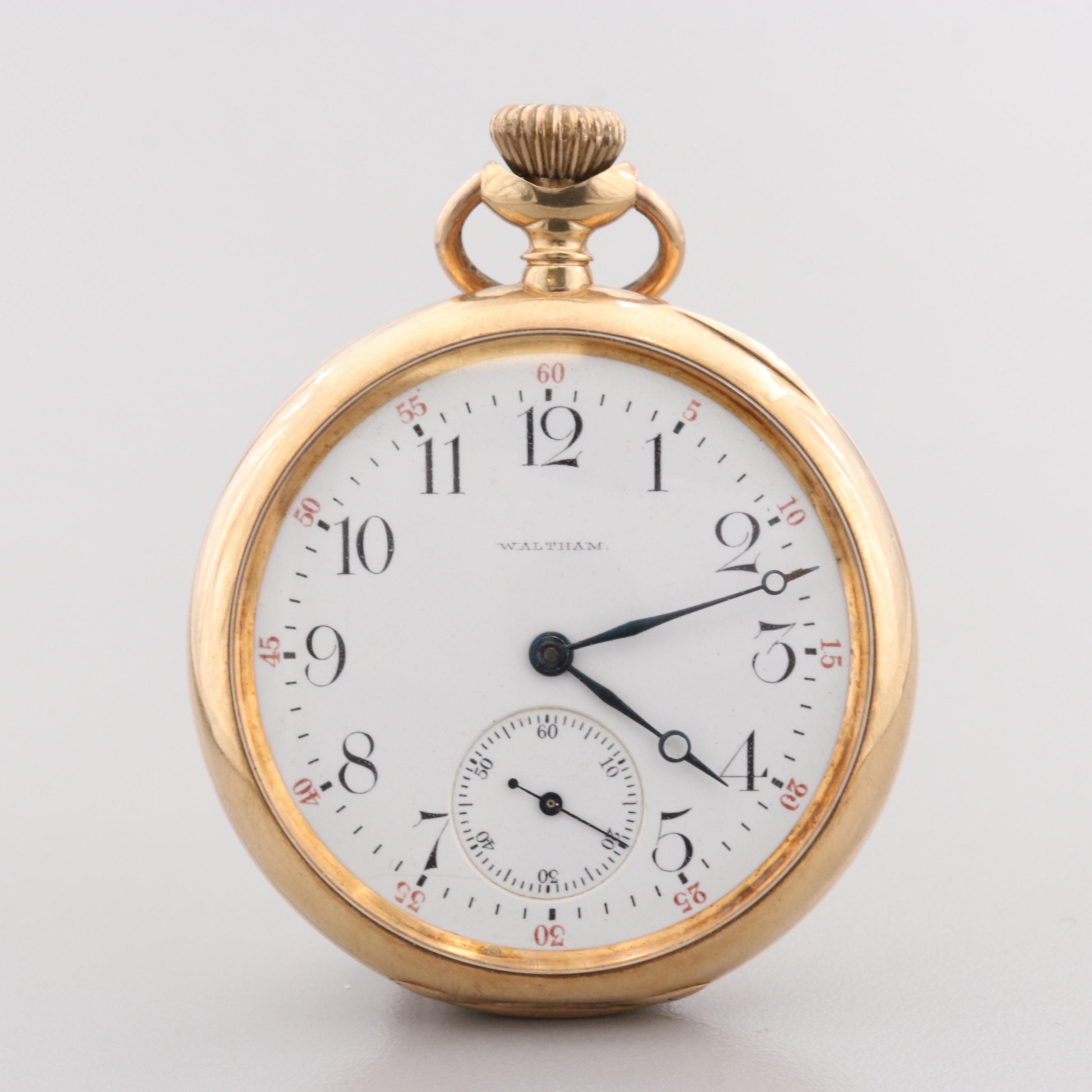 American Waltham Watch Co. 14K Yellow Gold Pocket Watch, Circa 1901