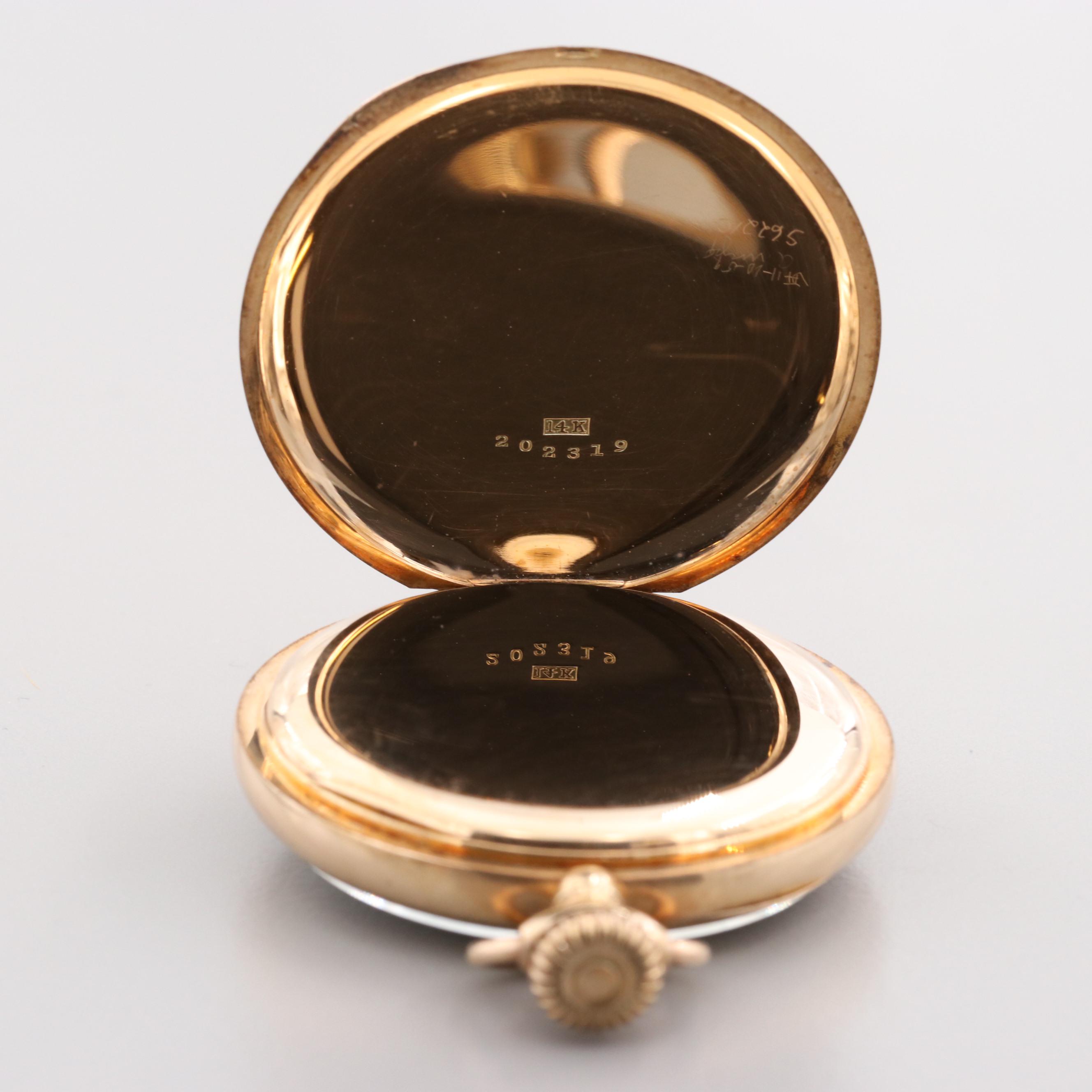 American Waltham Watch Co. 14K Yellow Gold Pocket Watch, Circa 1901