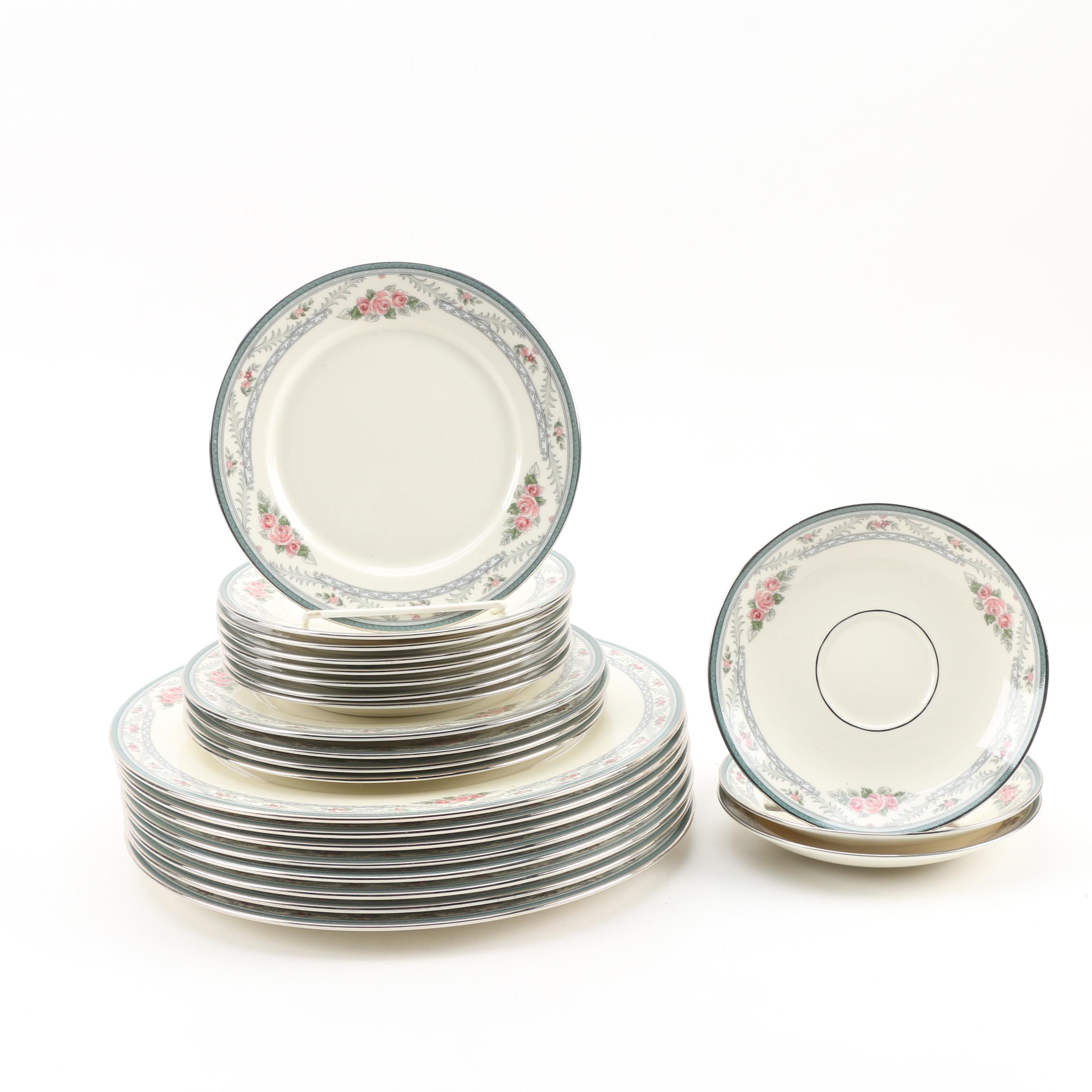 Lenox "Country Romance" Bone China Plates and Saucers