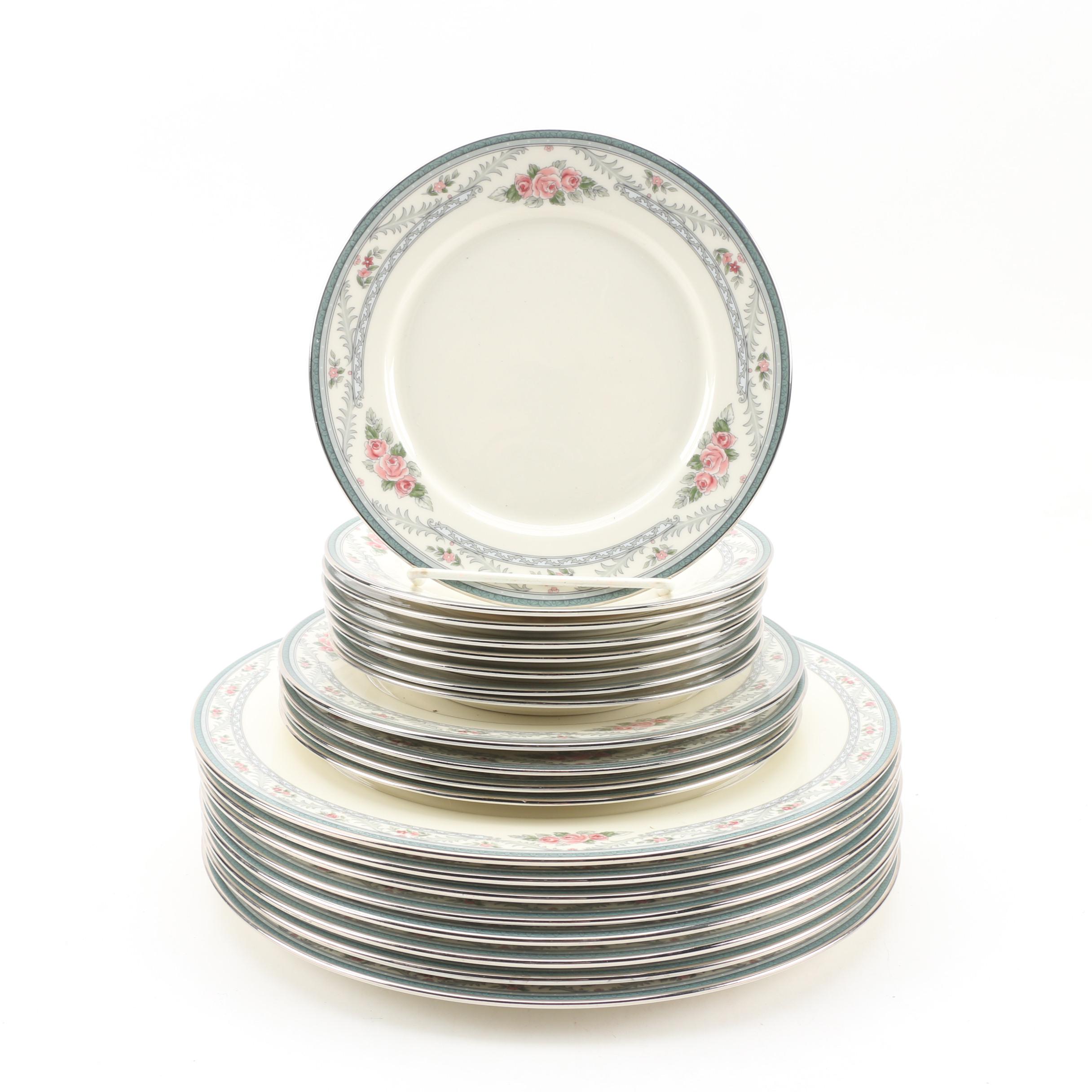 Lenox "Country Romance" Bone China Plates and Saucers