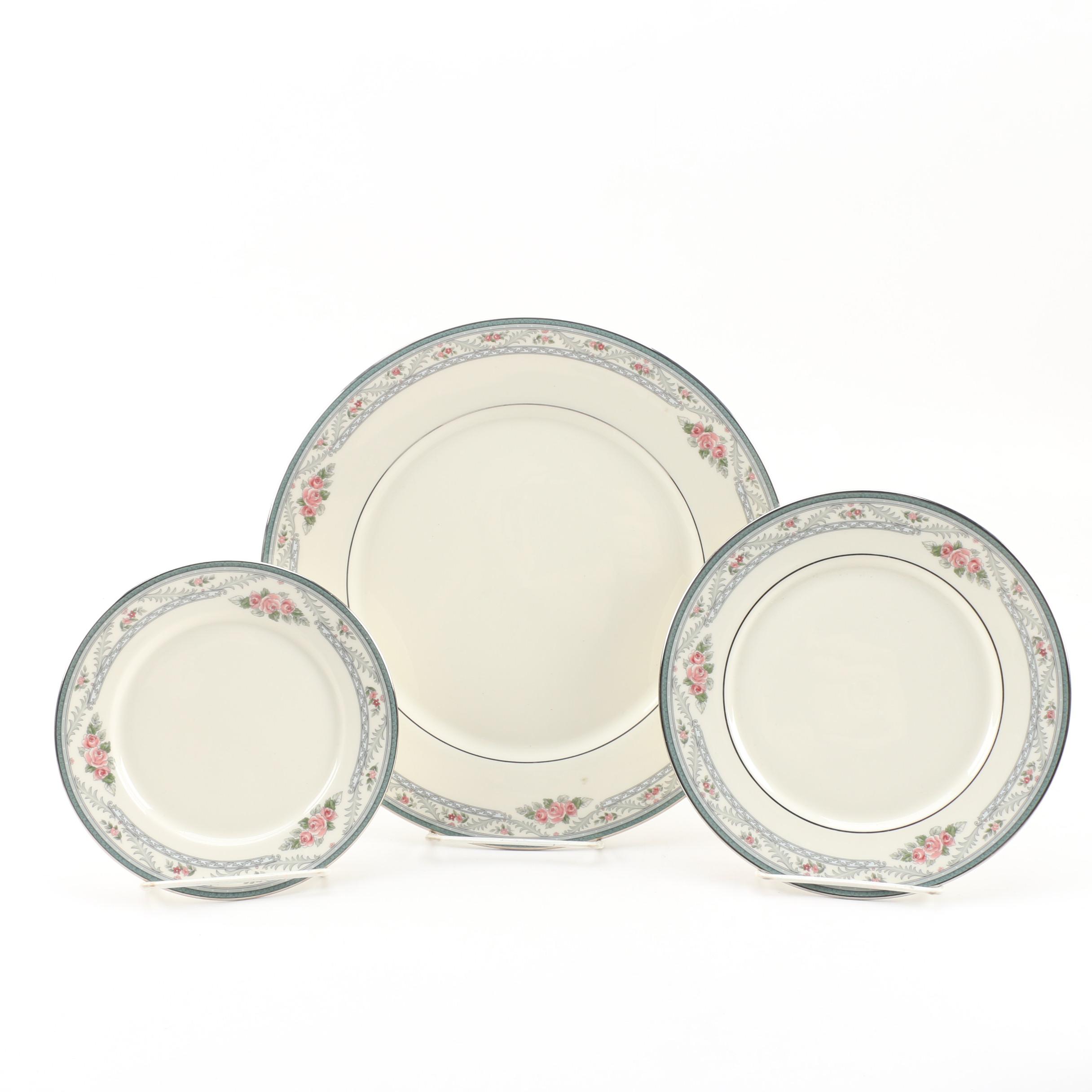 Lenox "Country Romance" Bone China Plates and Saucers