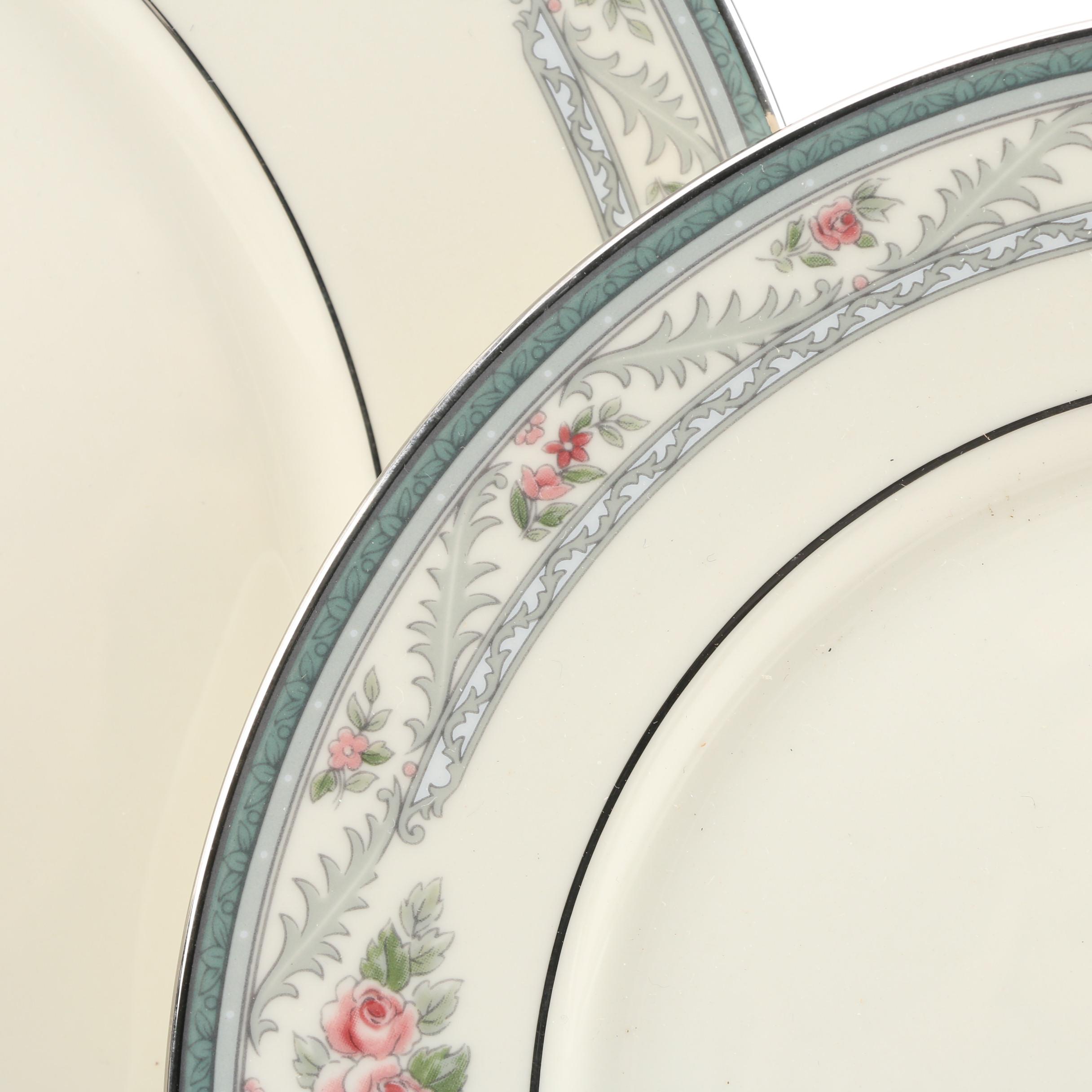 Lenox "Country Romance" Bone China Plates and Saucers