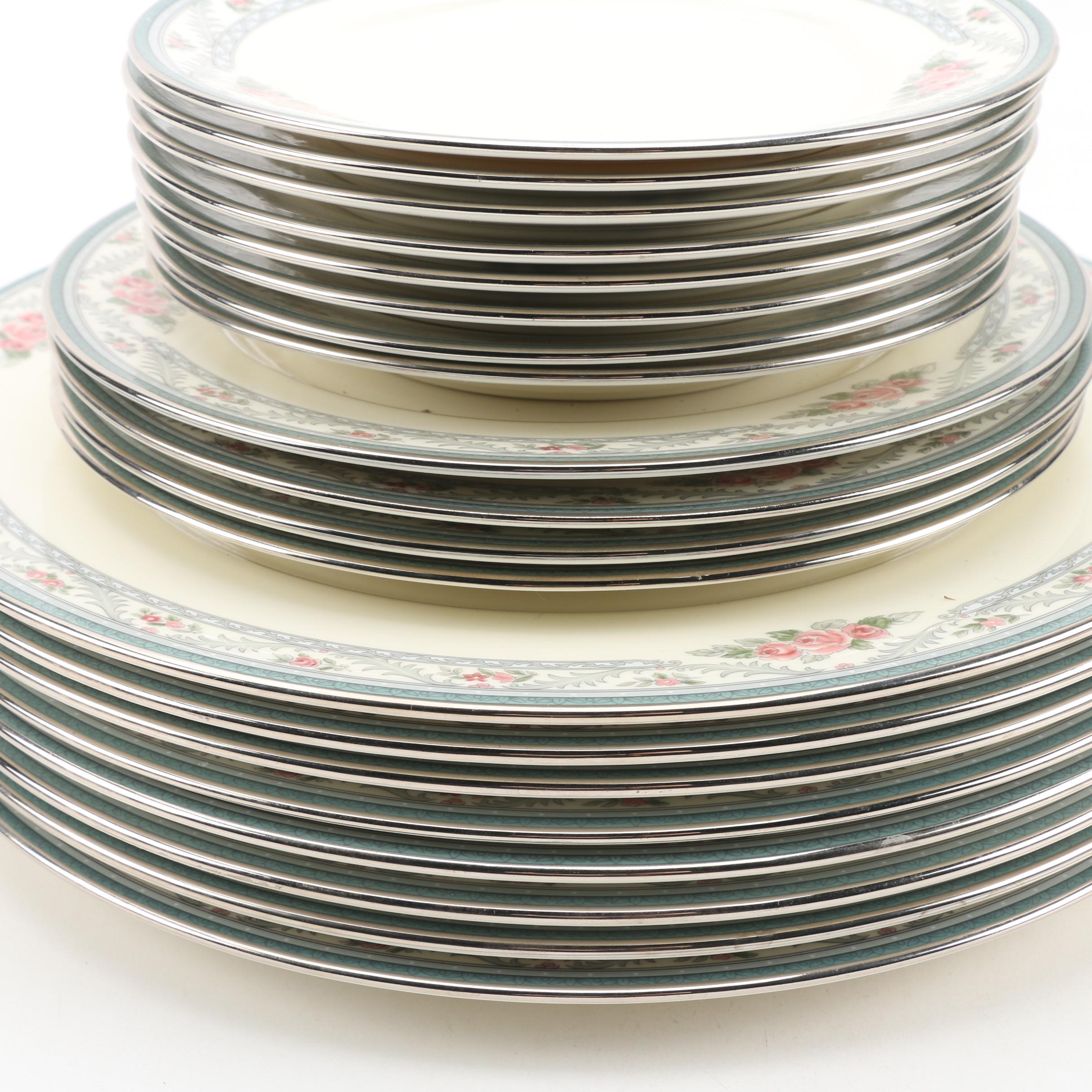 Lenox "Country Romance" Bone China Plates and Saucers