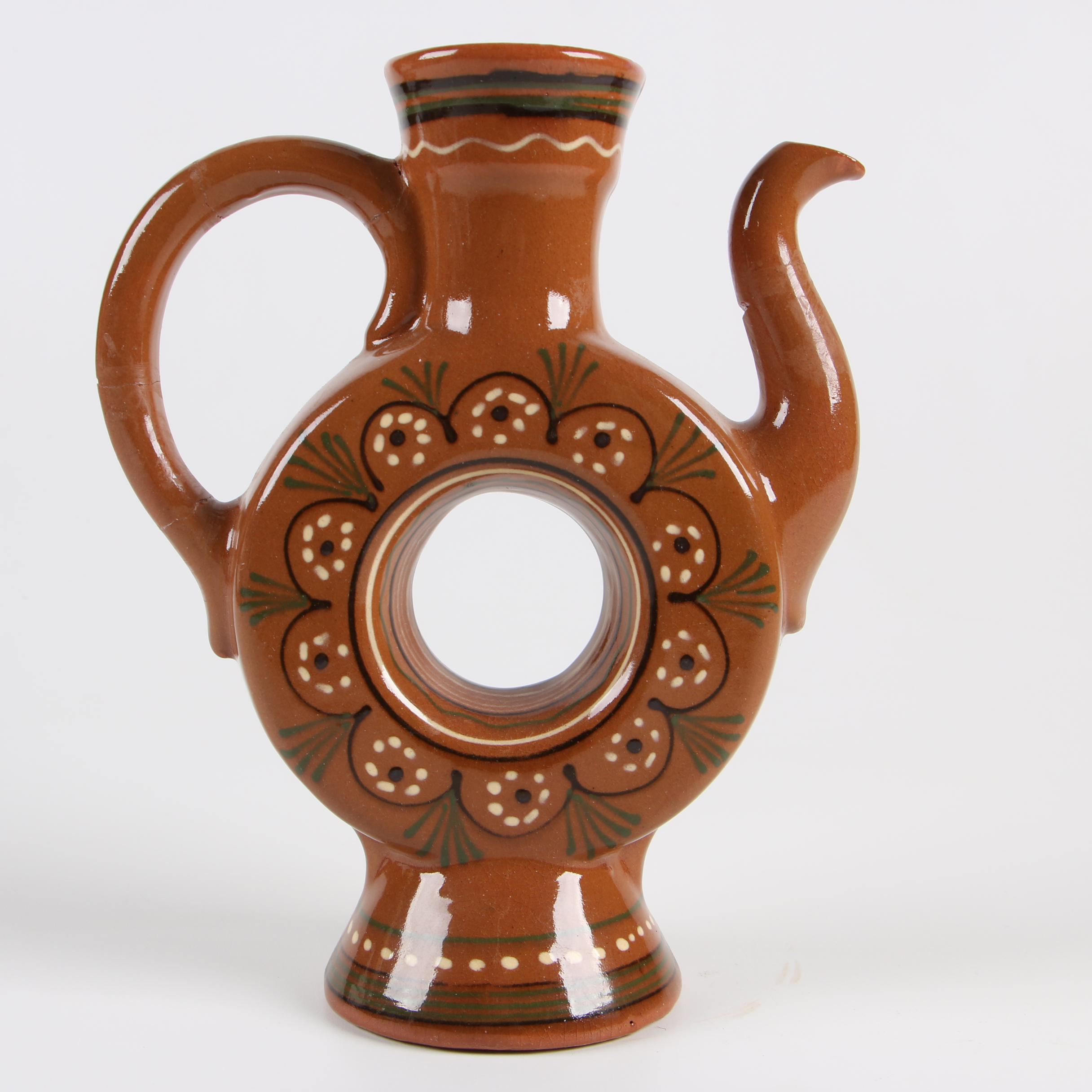 Stangl Pottery Ashtray with Terracotta Pitcher and Oversize Beer Stein
