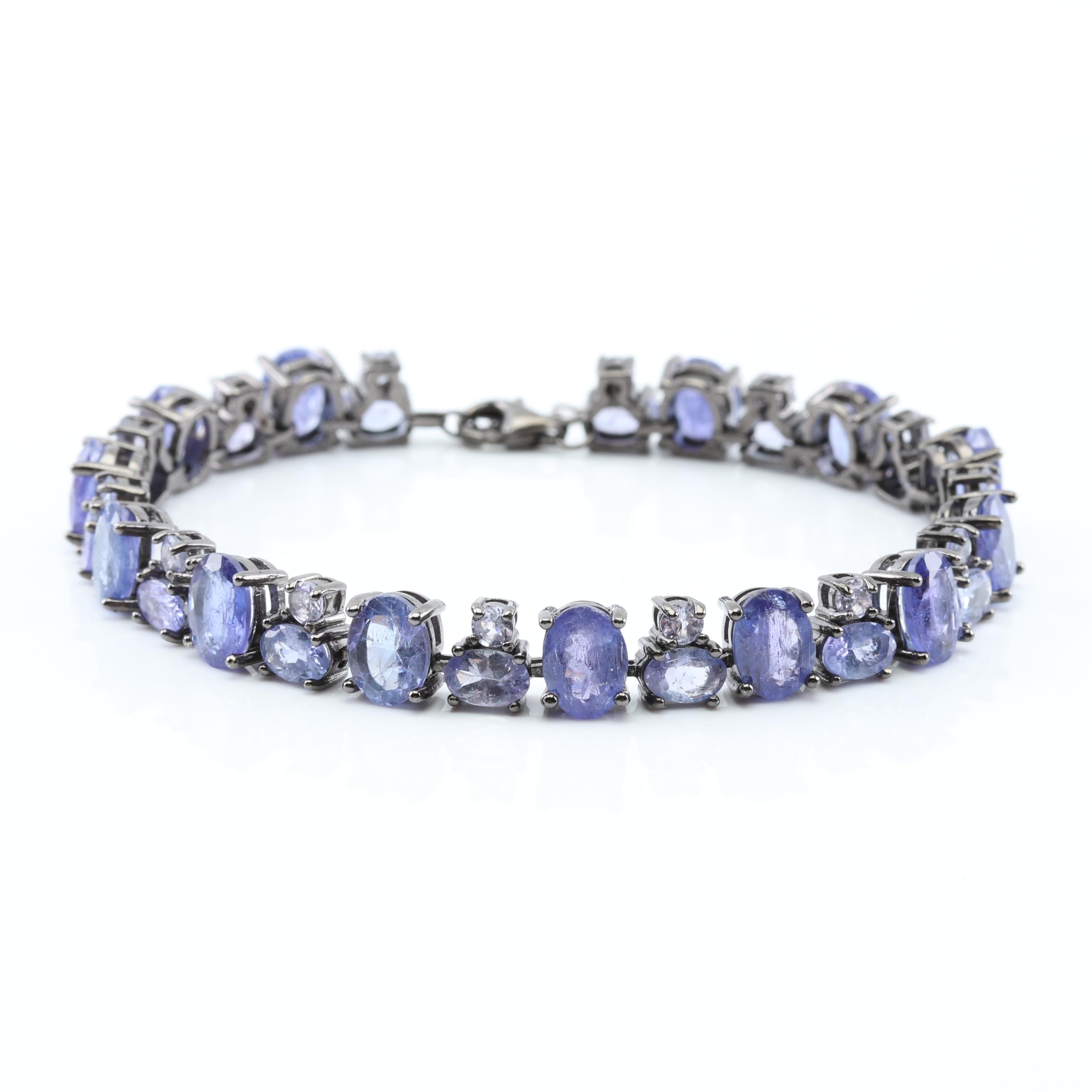 Sterling Silver Tanzanite Bracelet