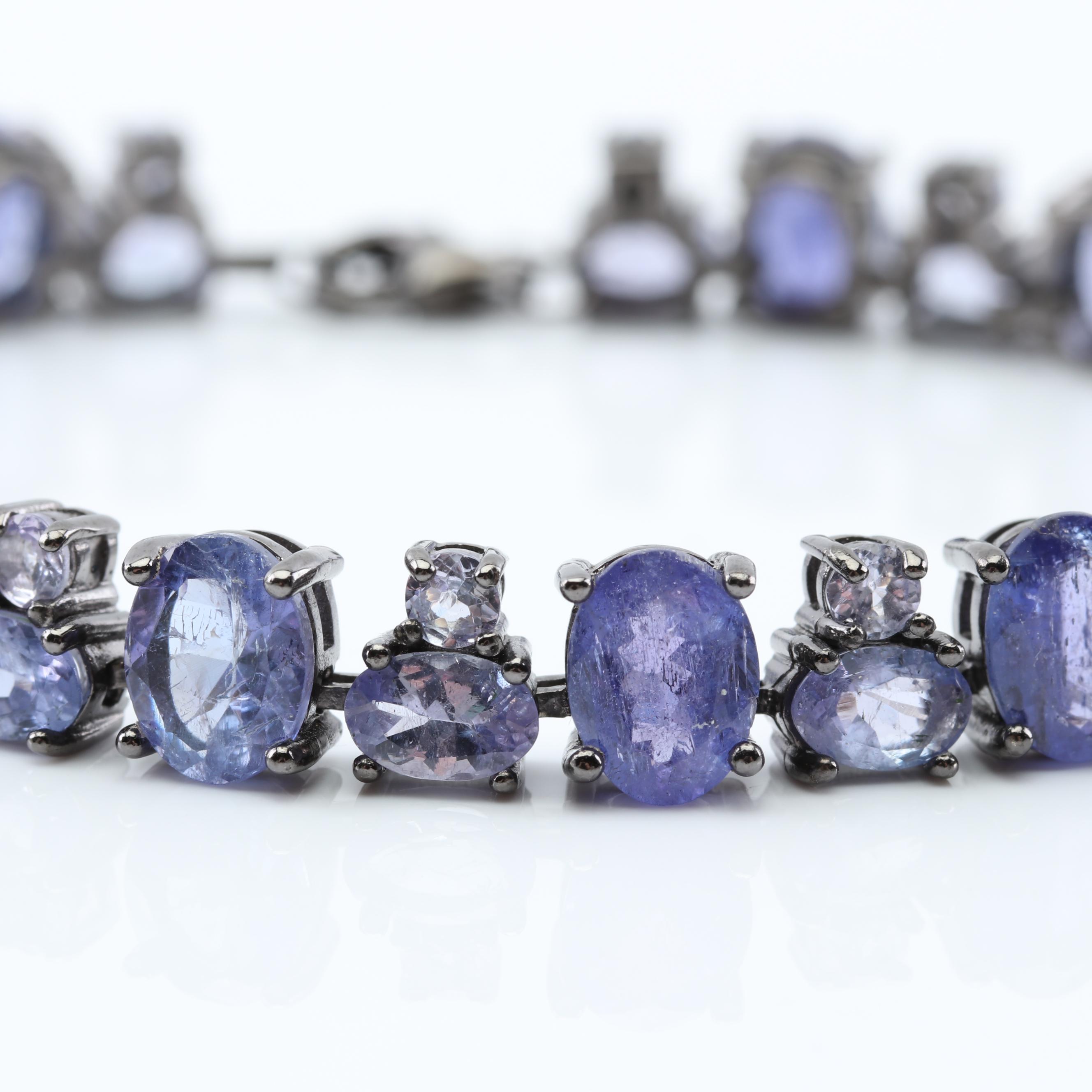 Sterling Silver Tanzanite Bracelet