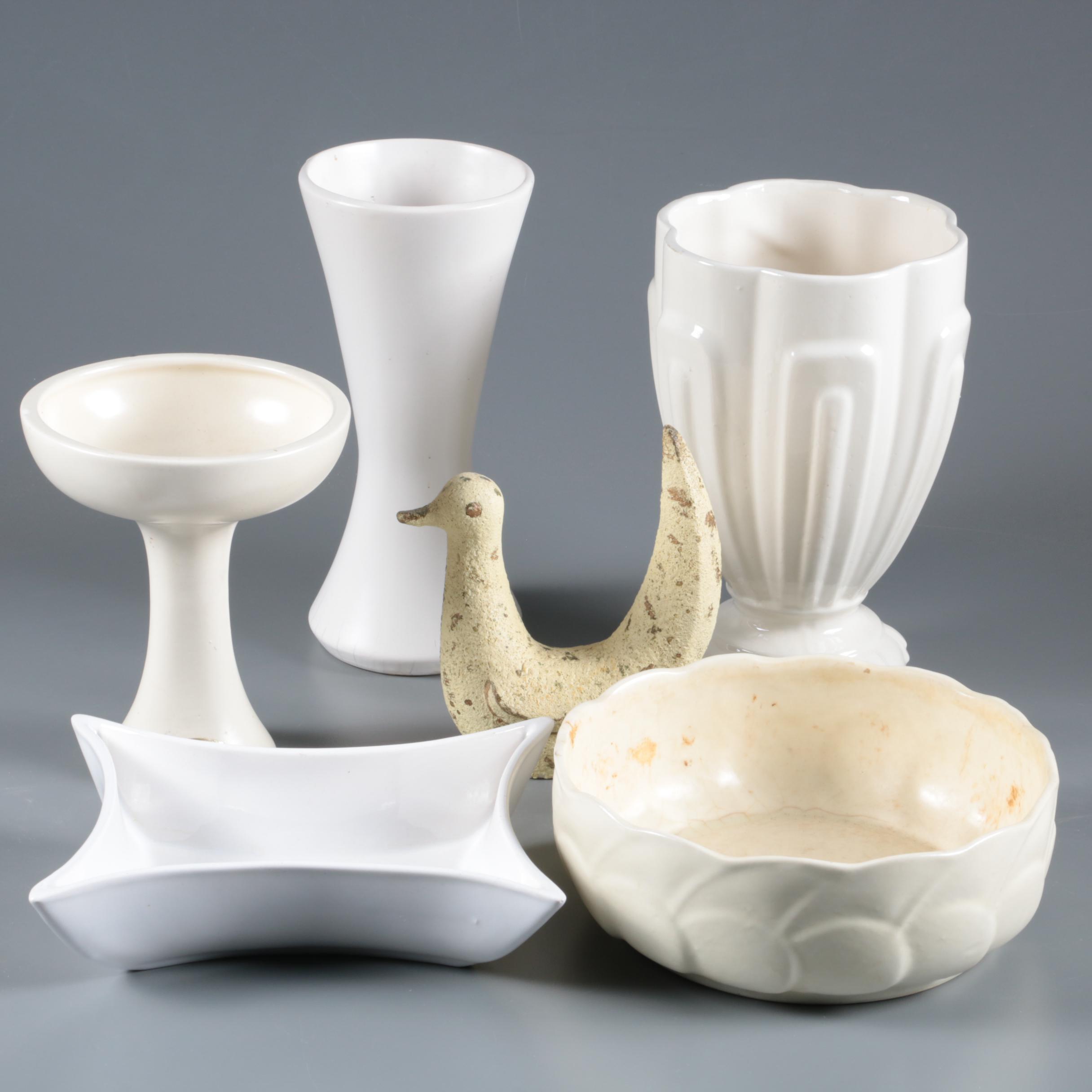 Ceramic Vessels Including McCoy, Haeger and Miramar of California, Mid-Century