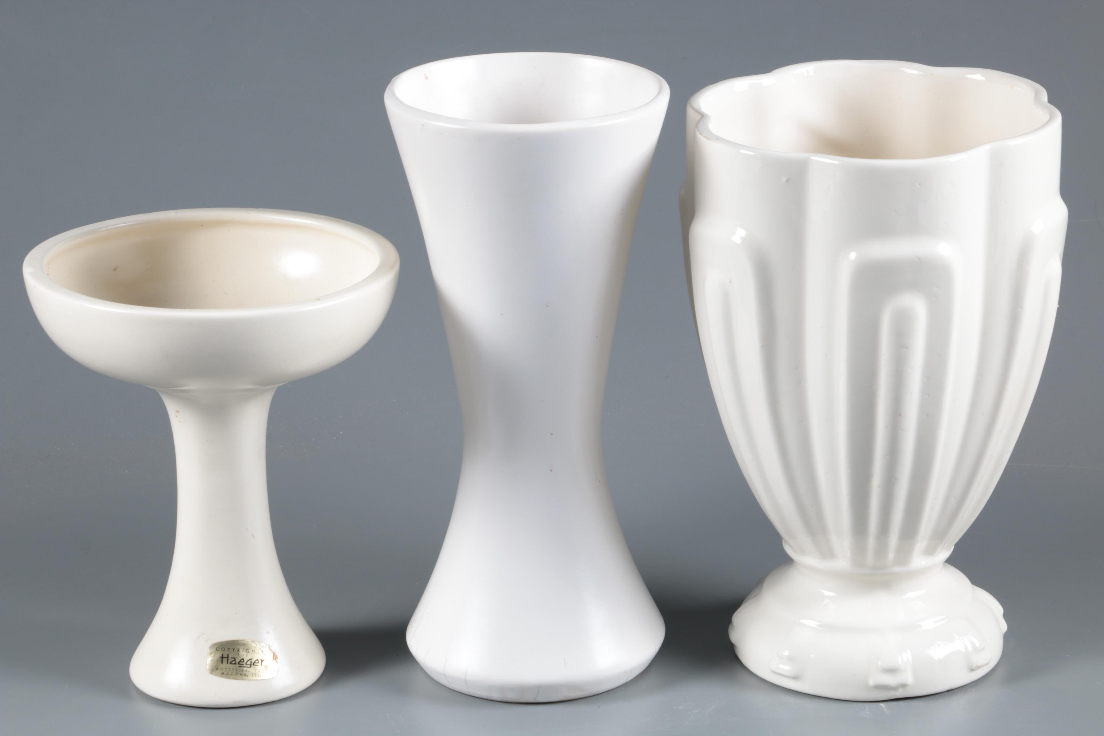 Ceramic Vessels Including McCoy, Haeger and Miramar of California, Mid-Century