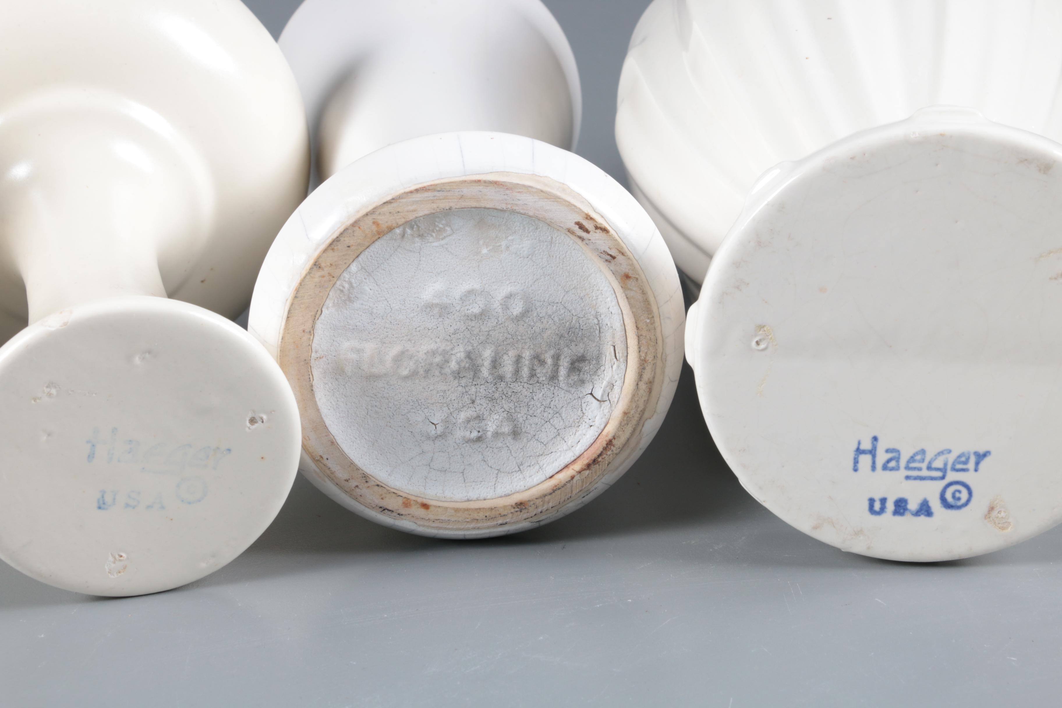 Ceramic Vessels Including McCoy, Haeger and Miramar of California, Mid-Century