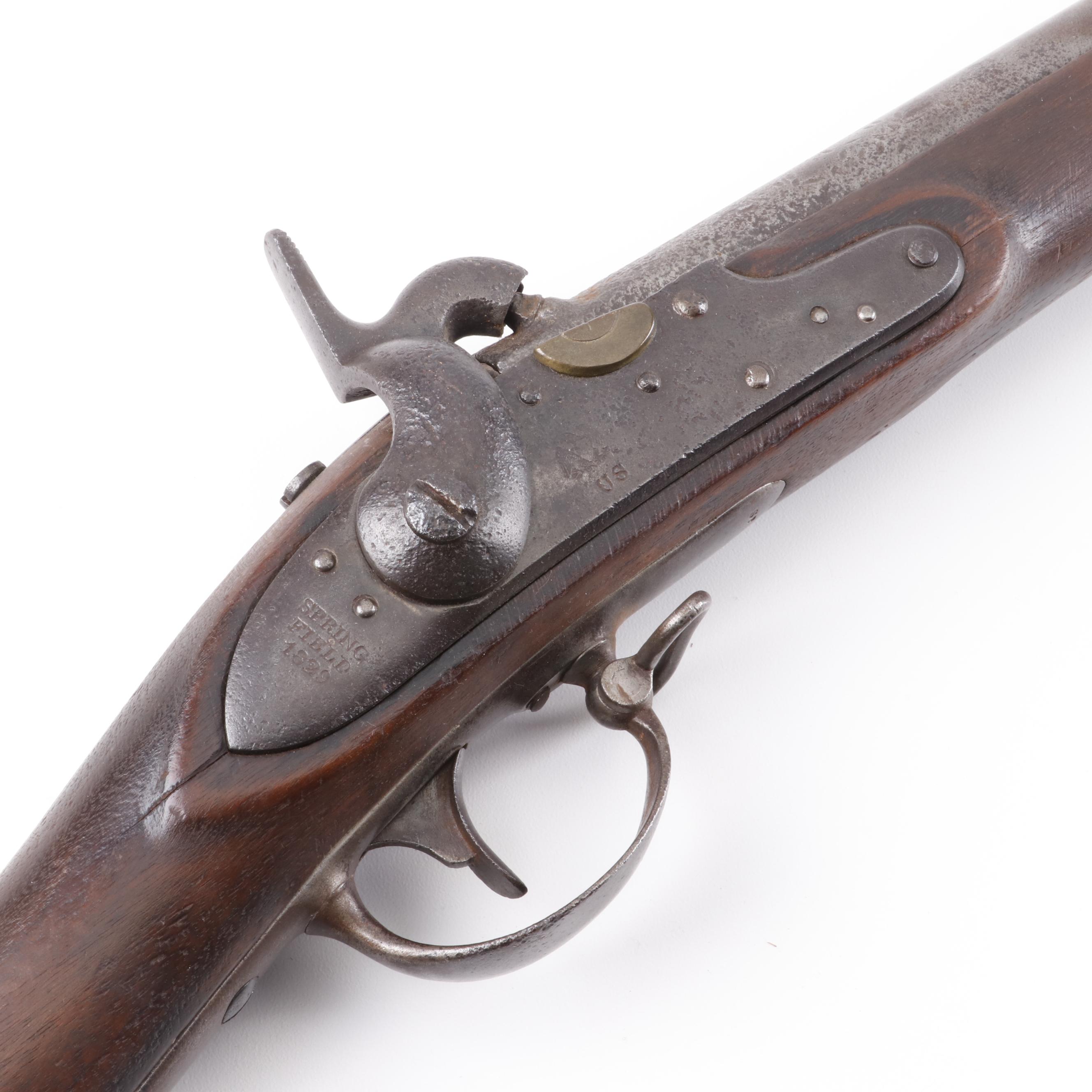 Springfield Model 1816 Type II Musket, Percussion Cap Conversion, Dated 1829