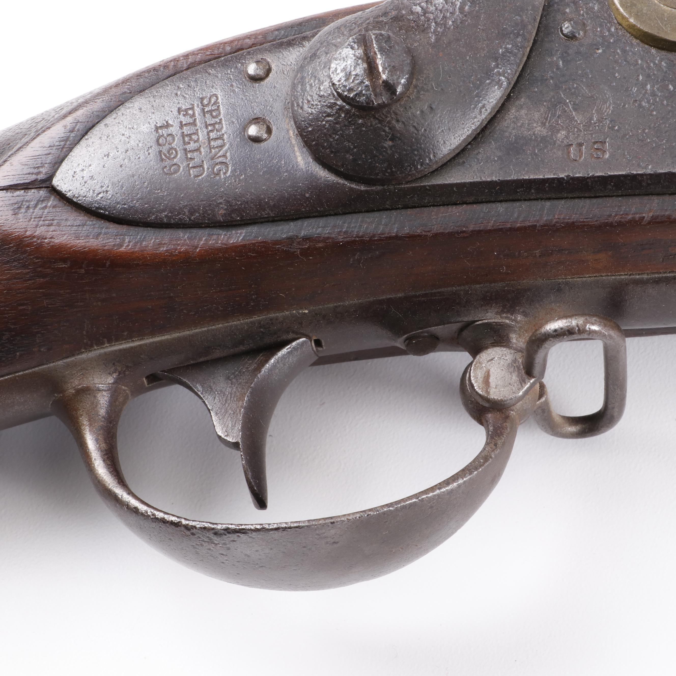 Springfield Model 1816 Type II Musket, Percussion Cap Conversion, Dated 1829
