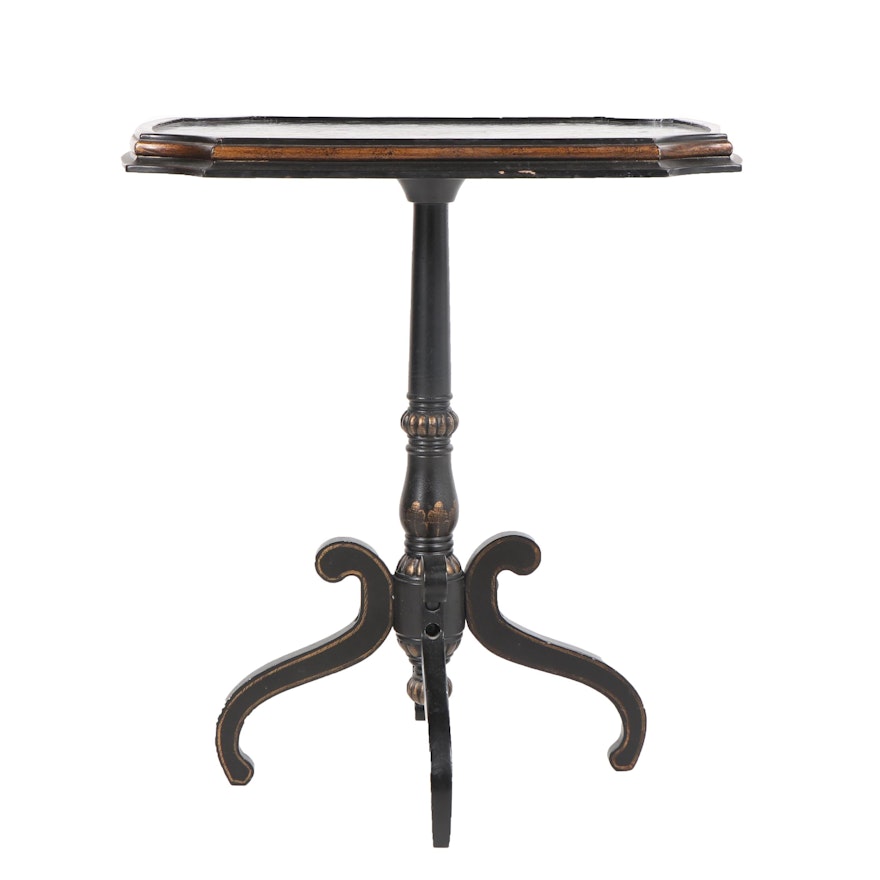 Painted Wooden Side Table by The Bombay Company, 21st Century