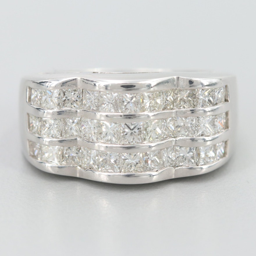 18K White Gold 2.05 CTW Diamond Ring