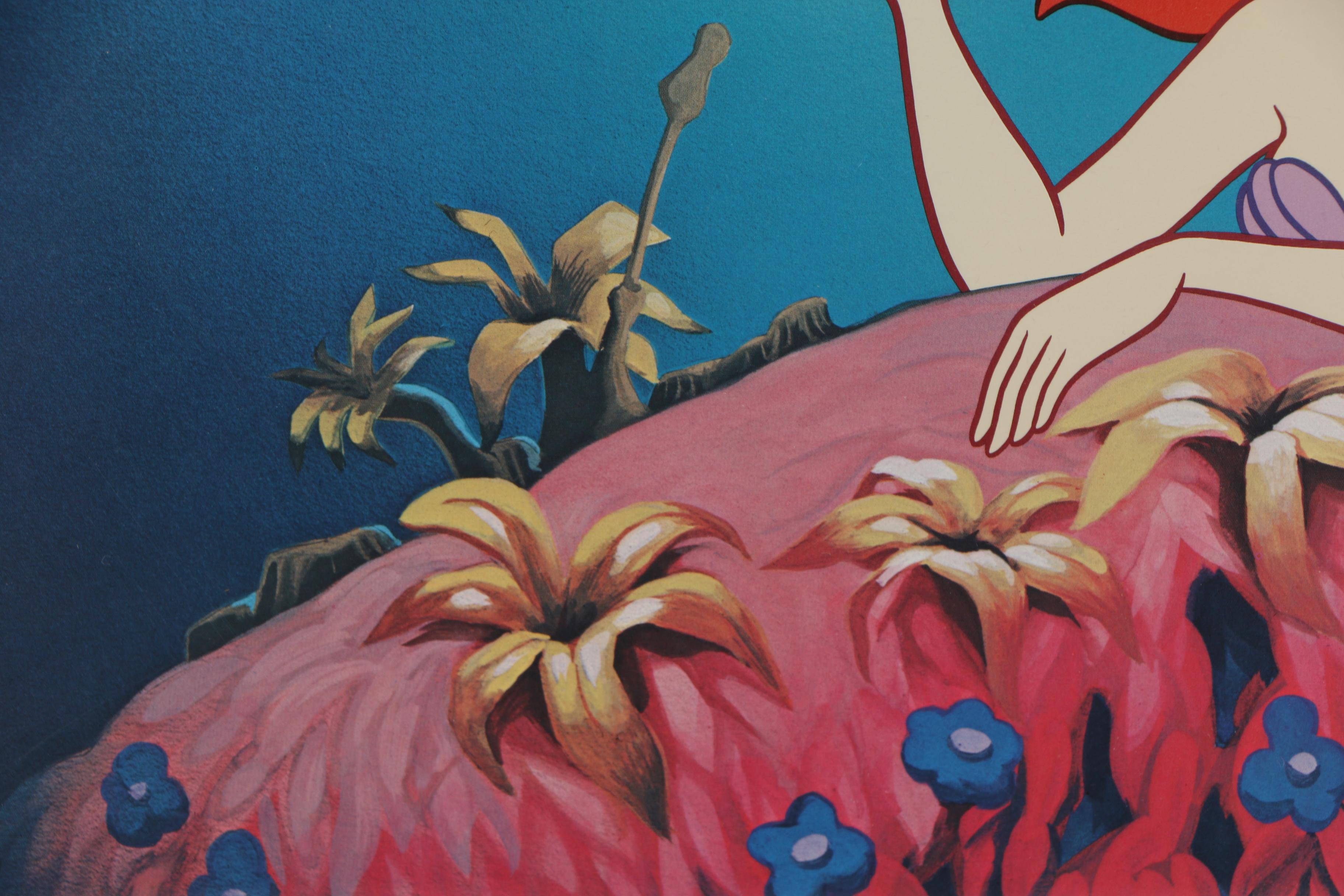 Disney Classic Artwork Collector's Edition Offset Lithograph "Ariel in Love"