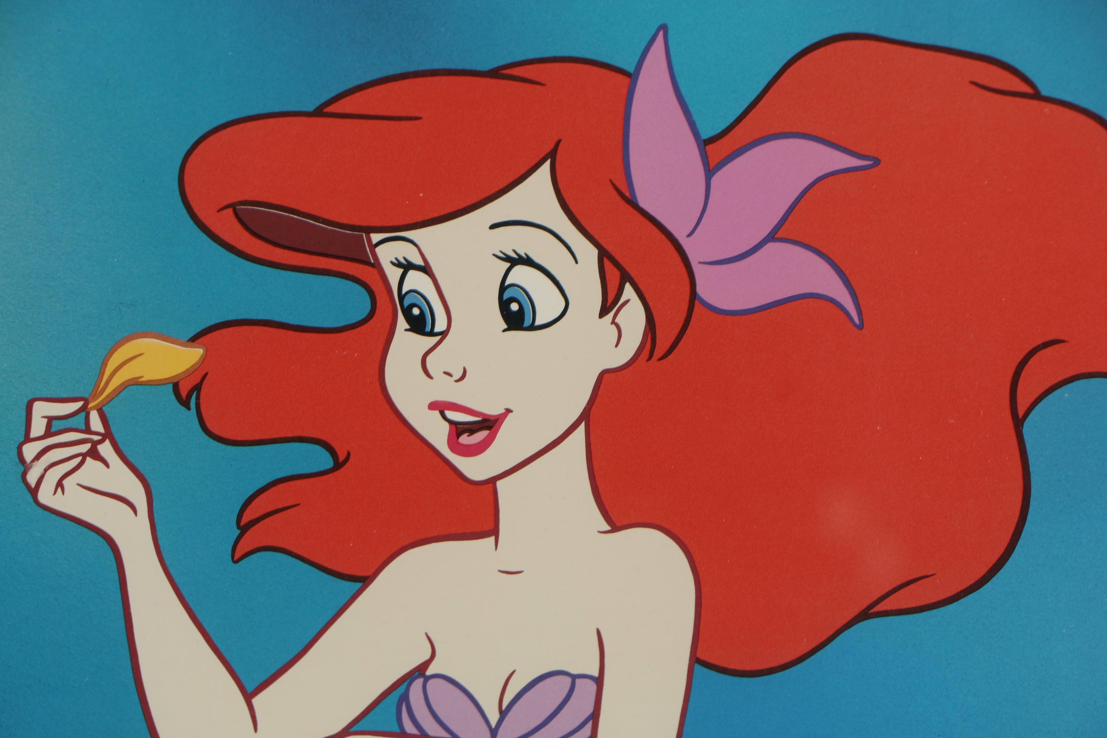 Disney Classic Artwork Collector's Edition Offset Lithograph "Ariel in Love"