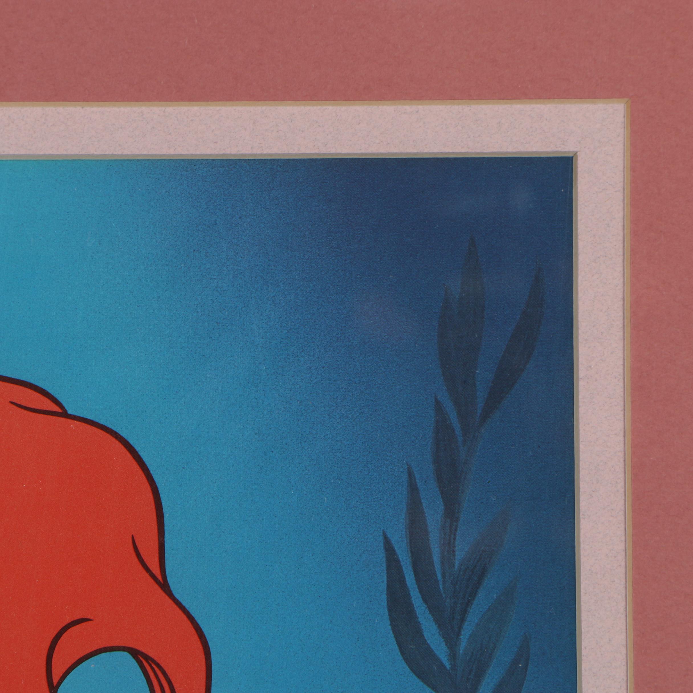 Disney Classic Artwork Collector's Edition Offset Lithograph "Ariel in Love"
