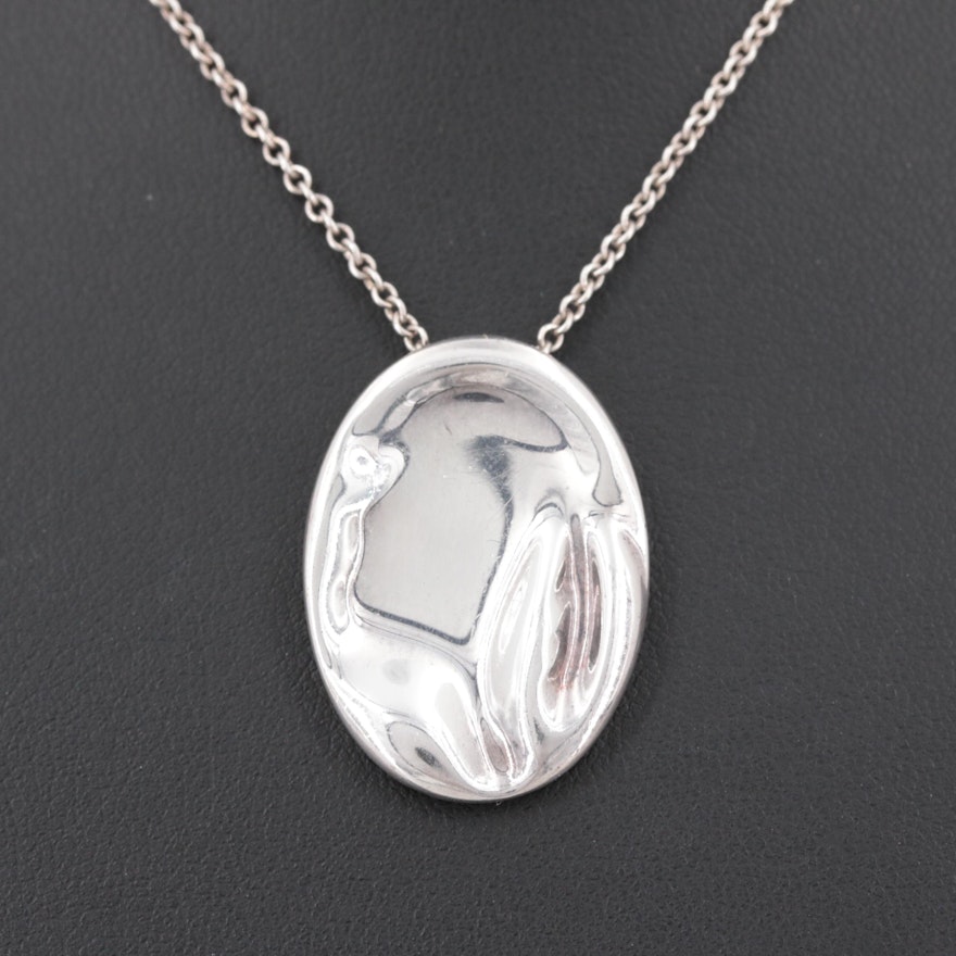 Elsa Peretti for Tiffany & Co. 1000 Silver Zodiac Pendant on Sterling Chain