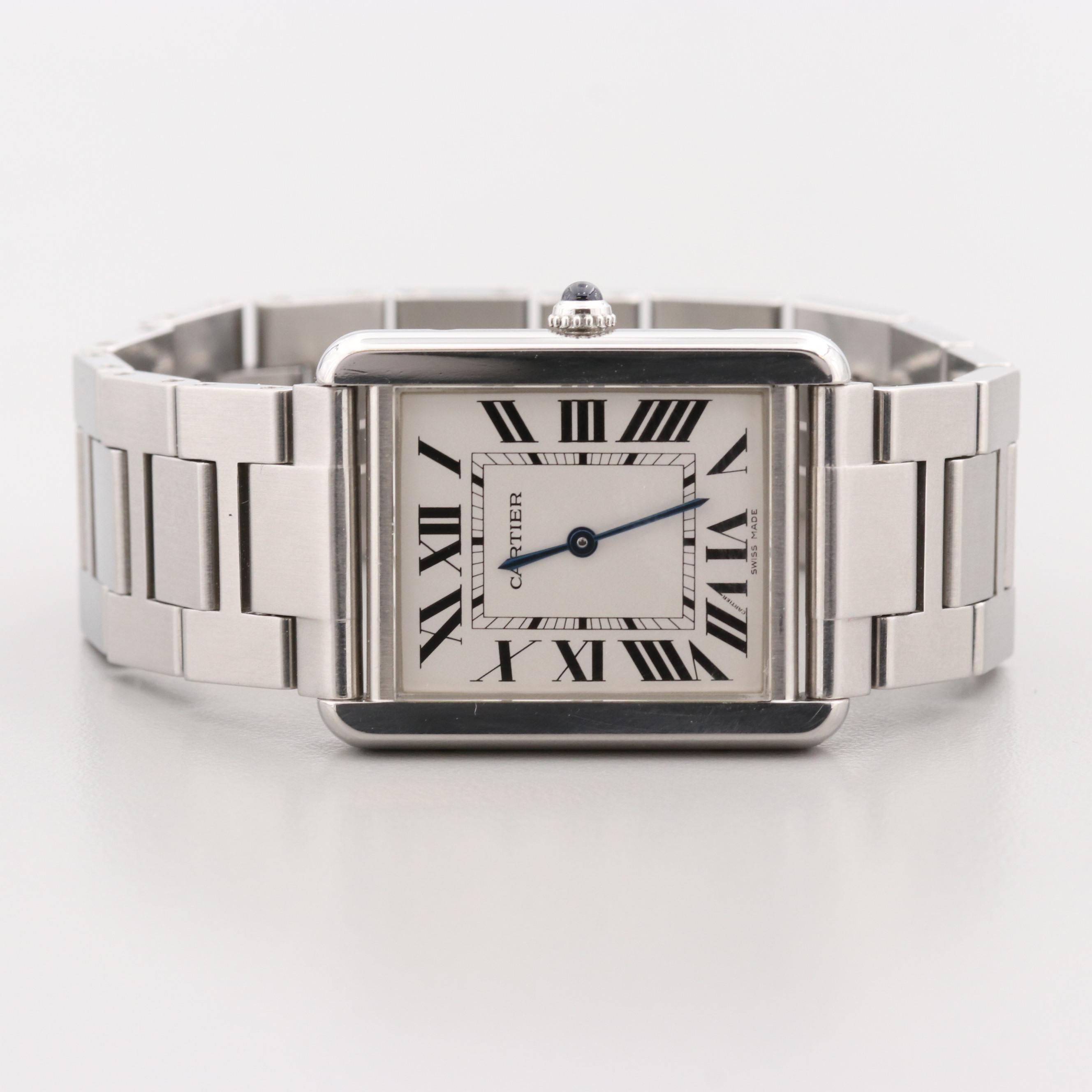 Cartier Tank Solo XL Stainless Steel Quartz Watch